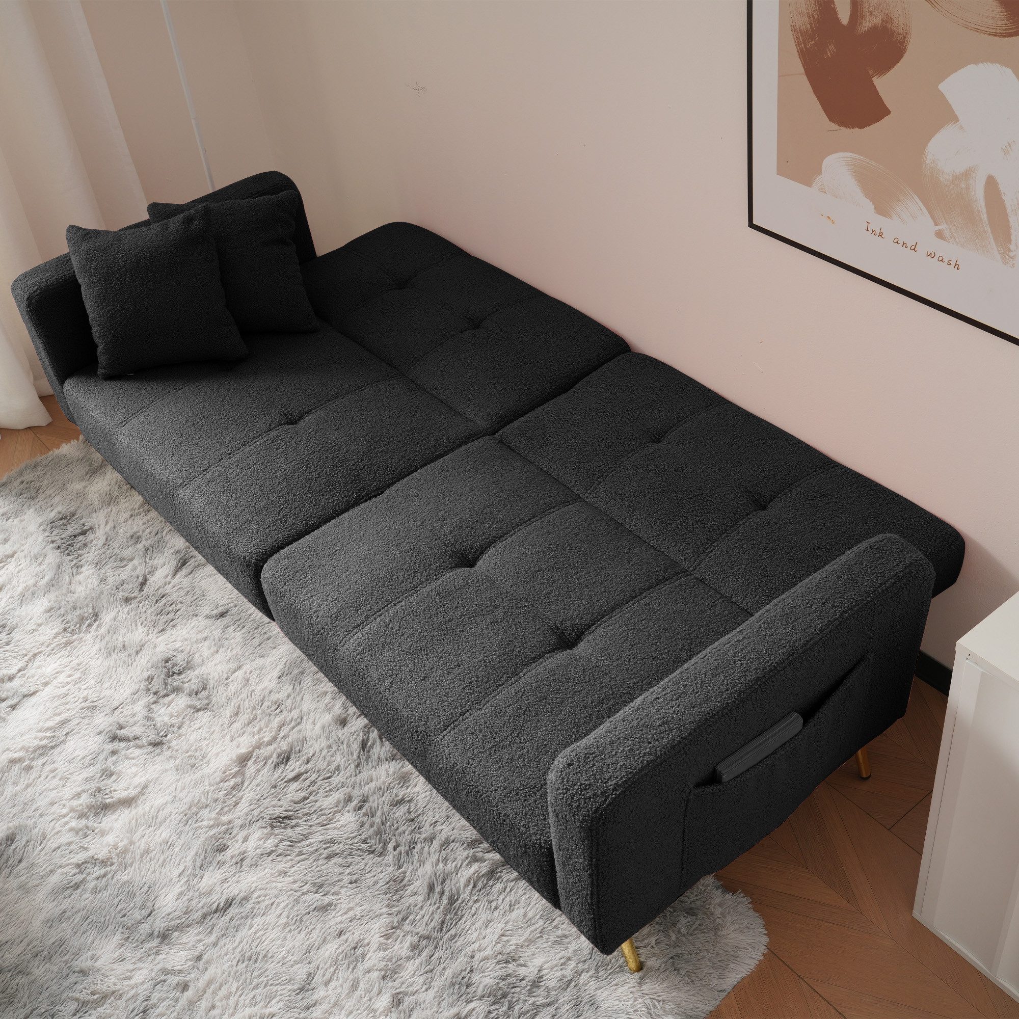 STILVORA Schlafsofa Zweisitzer Schlafsofa verstellbarem Winkel günstig online kaufen