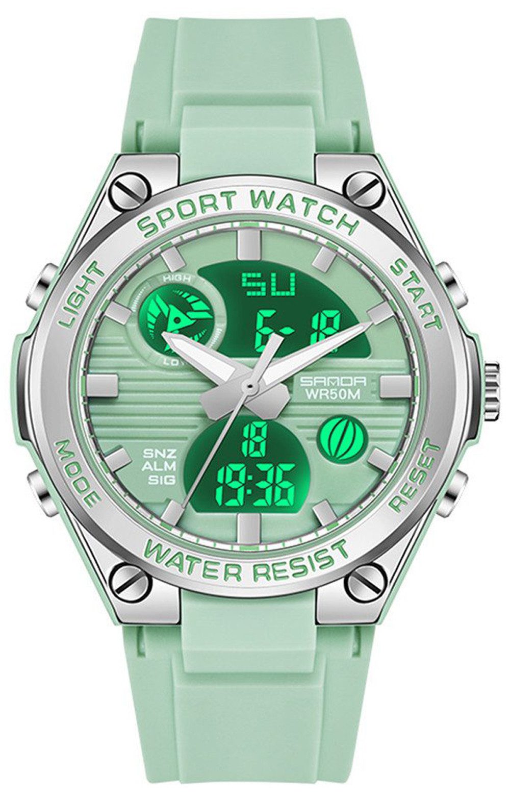 Forrlite Quarzuhr Chronograph Digitaluhr Armbanduhr für Jugendliche Mädchen, Silikonuhr, (Quarzuhr, Armbanduhr, Damenuhr, Herrenuhr, Digitaluhr)