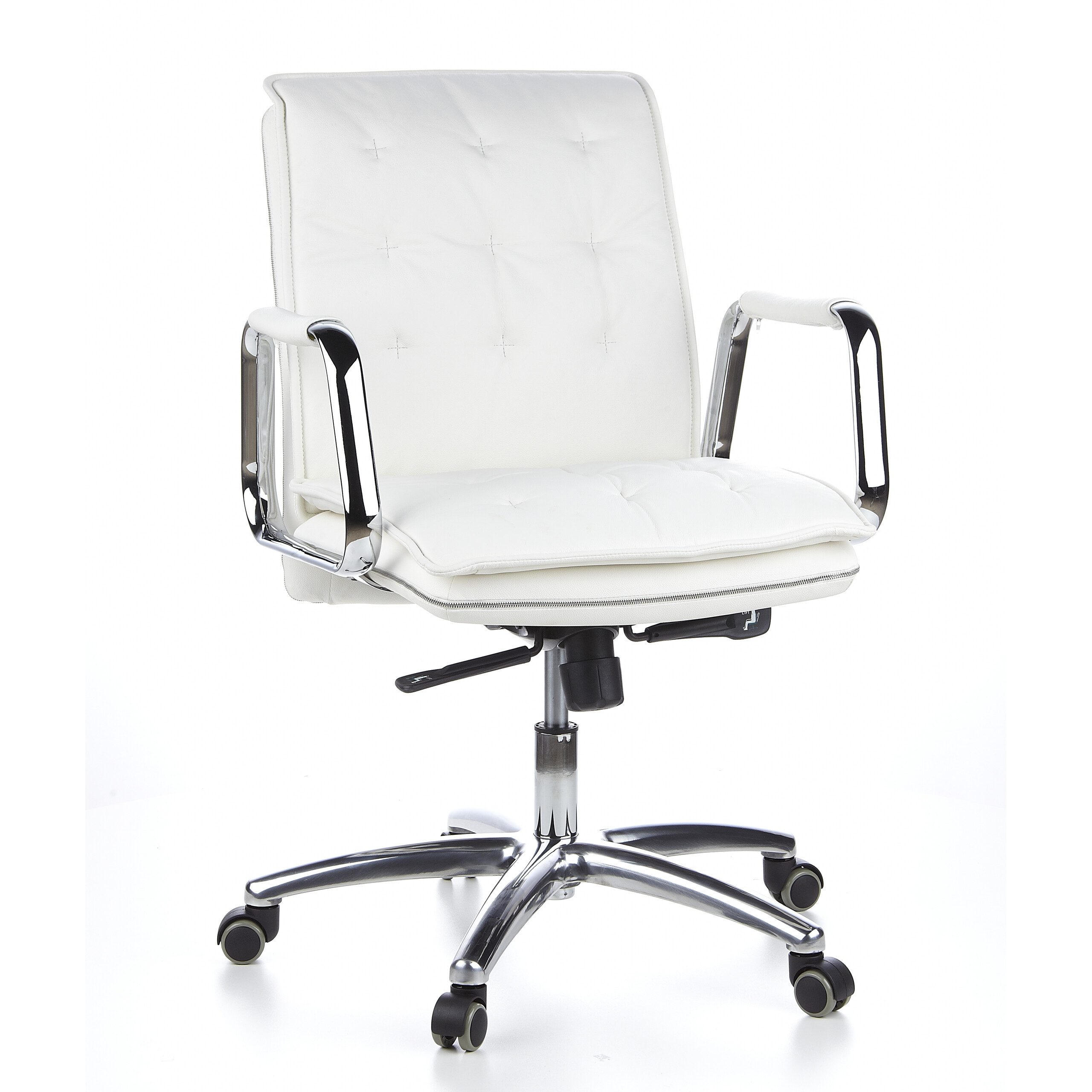 hjh OFFICE Для шефа Profi Для шефа VILLA 10 Leder mit Armlehnen, Drehstuhl Bürostuhl ergonomisch