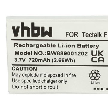 vhbw kompatibel mit Albrecht Tectalk FM, FM Plus, FM+ Akku Li-Ion 720 mAh (3,7 V)