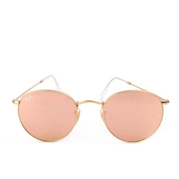 Ray-Ban Sonnenbrille Ray-Ban Round Metal RB3447 112/Z2 50 Gold Pink Mirrored