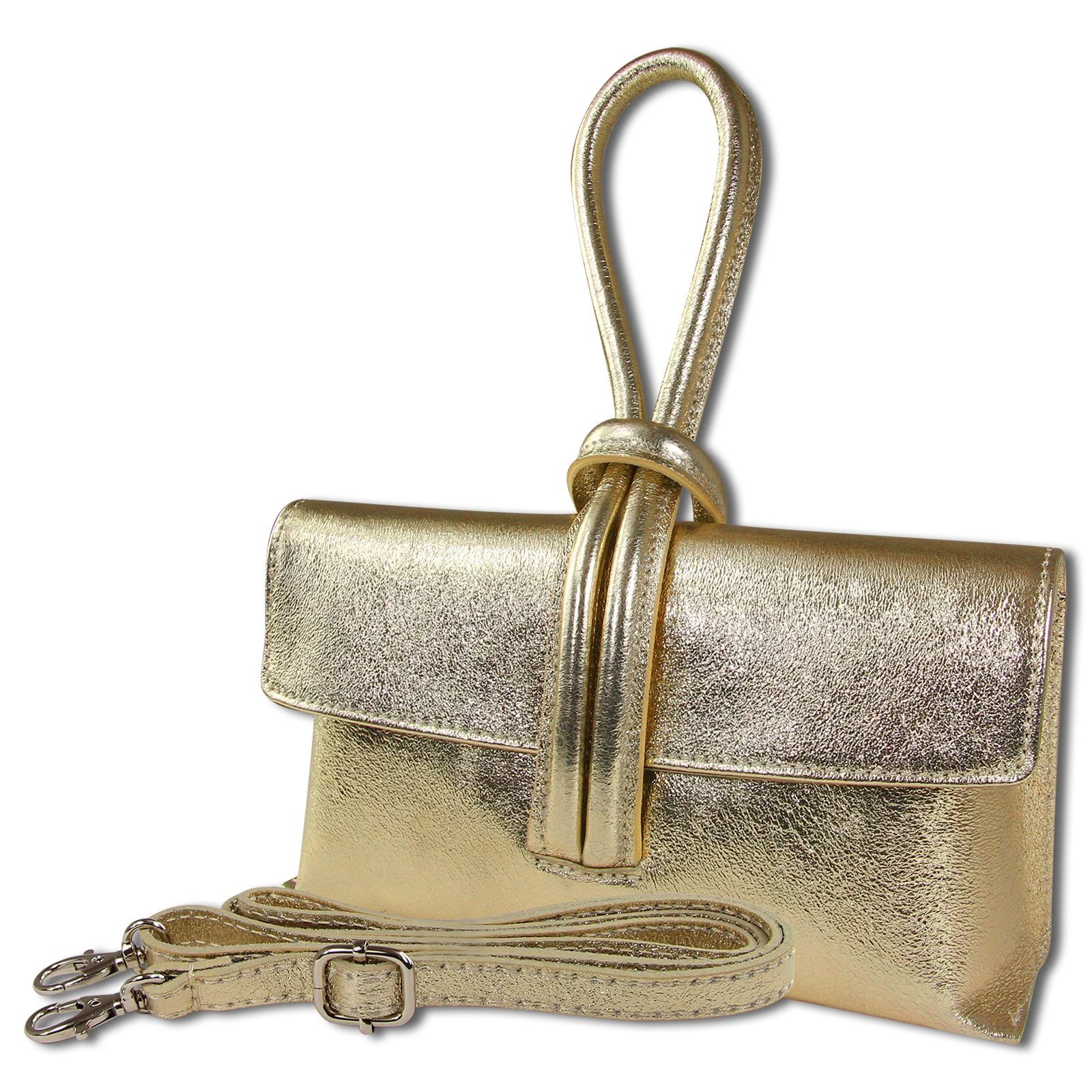 Toscanto Umhängetasche Toscanto Tasche gold Leder Abendtasche (Abendtasche) günstig online kaufen