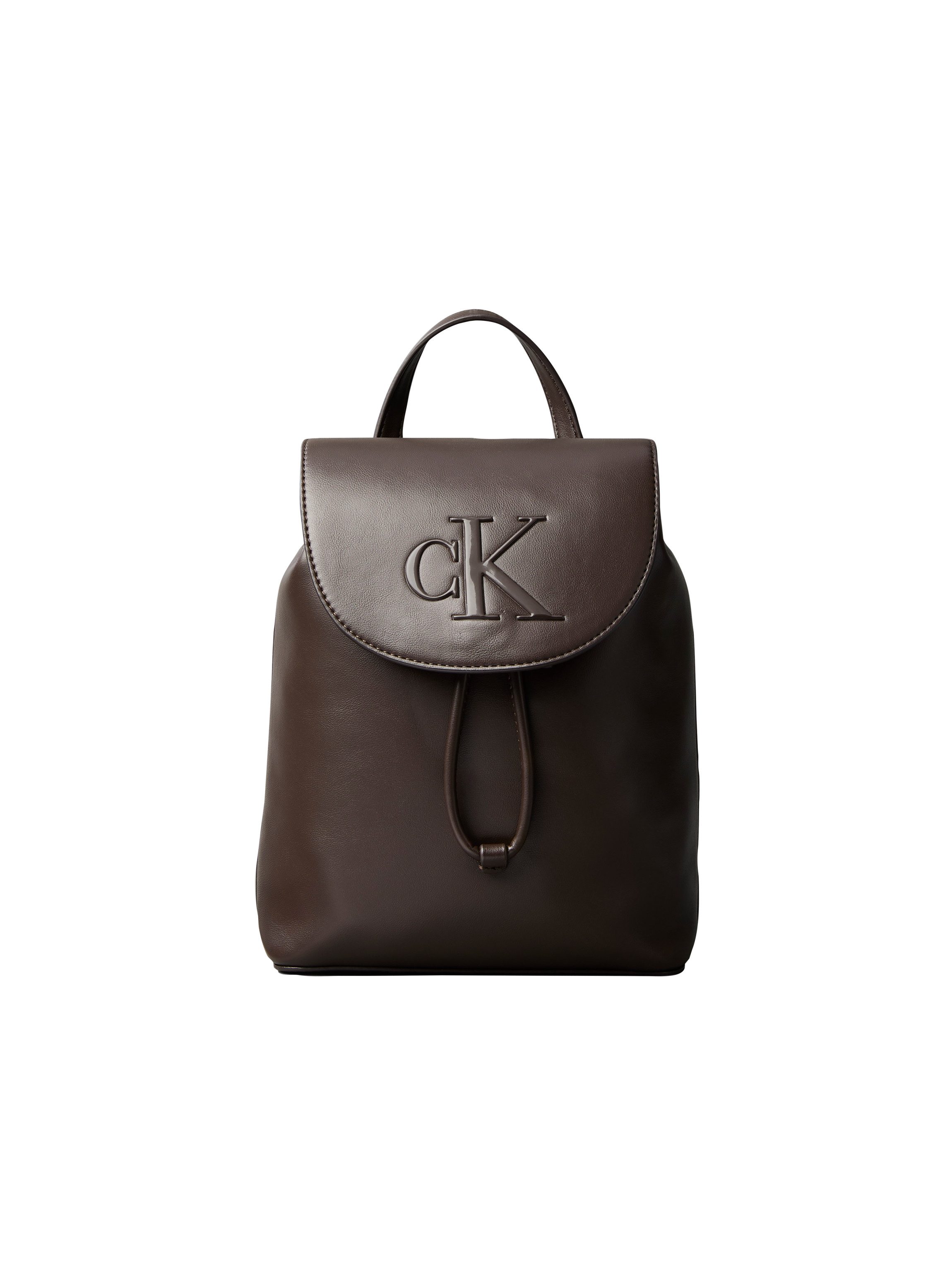 Calvin Klein Cityrucksack BOLD CK FLAP MINI BACKPACK, Mini Rucksack, Kordelzug, Freizeitrucksack mit CK-Logo