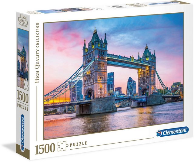 Image of Clementoni Tower Bridge Sunset 1500 Teile Puzzle Clementoni-31816