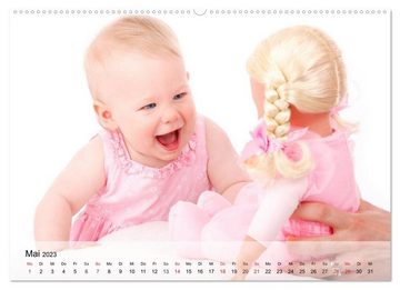 CALVENDO Wandkalender Süße Babys. Hurra, wir sind da! (Premium, hochwertiger DIN A2 Wandkalender 2023, Kunstdruck in Hochglanz)