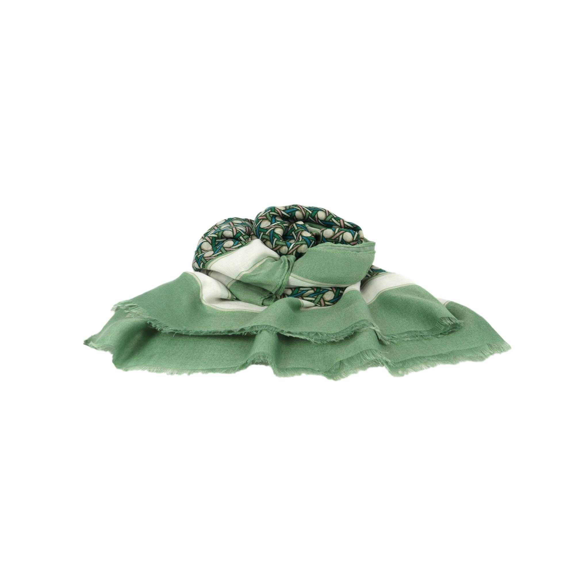 Schal Modeschal grün ZEBRO