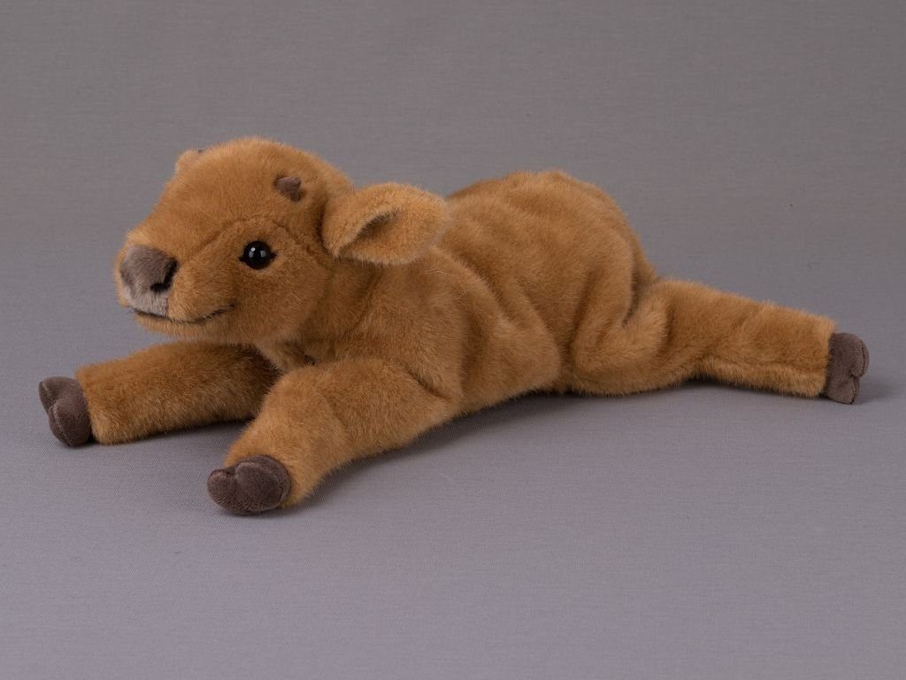 Kösen Kuscheltier Kösen Kälbchen liegend rostrot 37 cm Stofftier