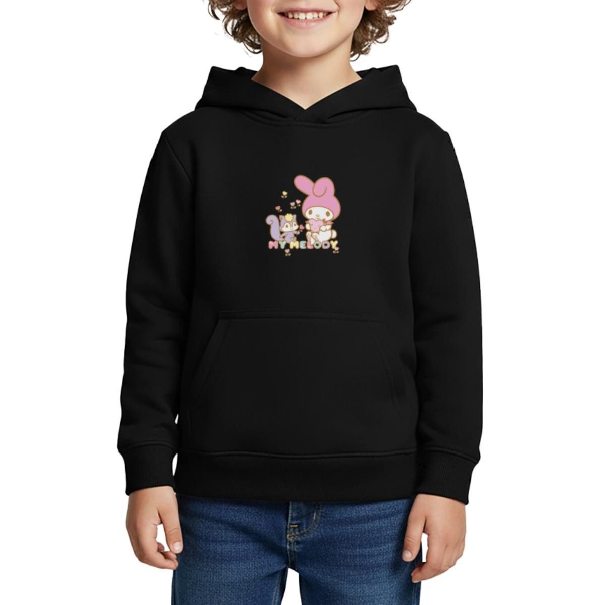 Hoodie My Melody Pflückt Mit Risu Herzblümchen Kinder Premium Hoodie