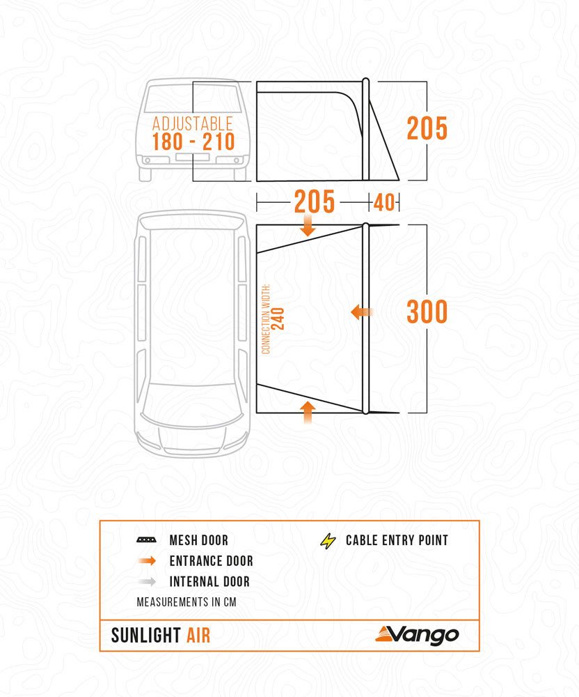 Vango Buszelt Vango Sunlight Air Vorzelt (10kg)