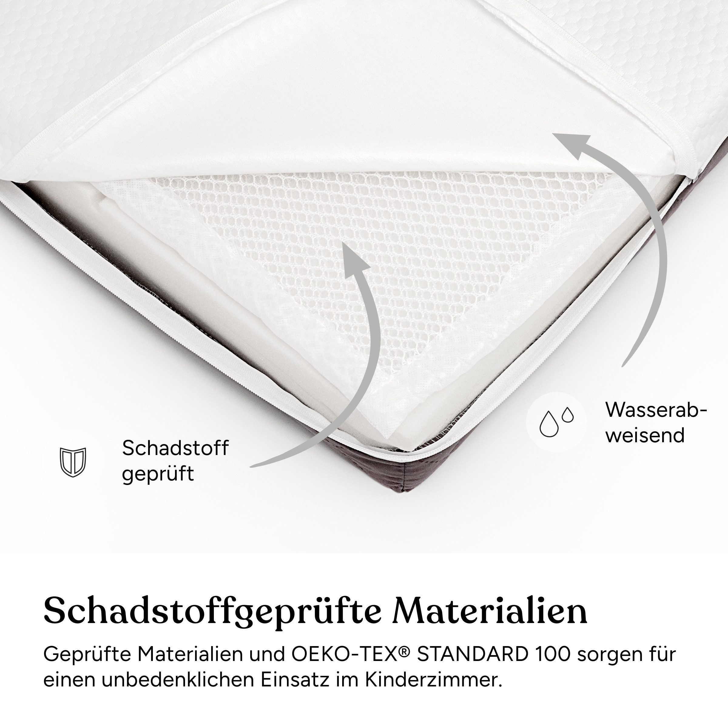 Babymatratze Royal, Babymatratze für Babybett, Baby Matratze, Ehrenkind, 10 cm hoch, (Verschiedene Größen für Babys und Kinder, EhrenkindMatratze), Belastbarkei – Bild 5 von 5