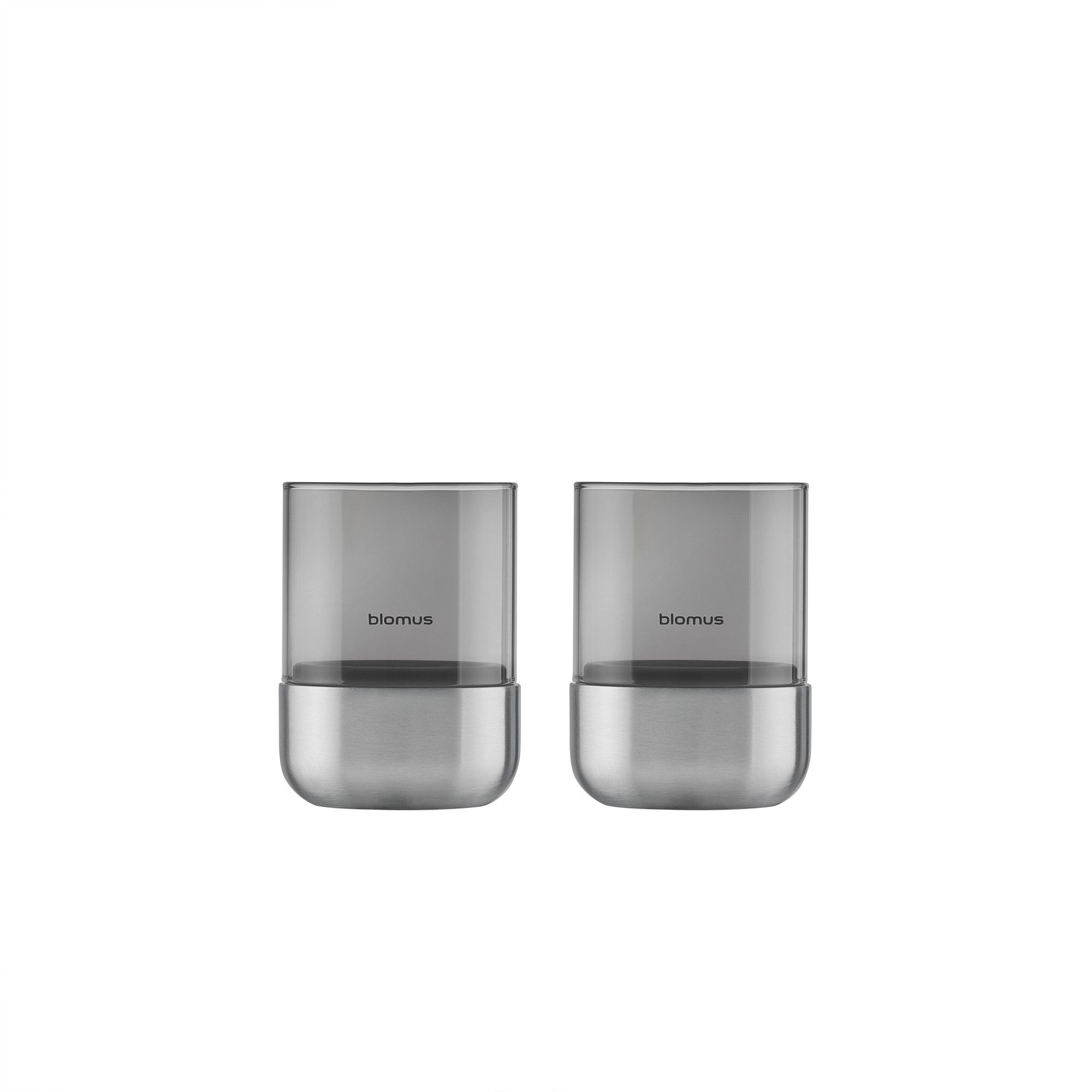 blomus Windlicht -CALMA- Glas Smoke, Edelstahl günstig online kaufen