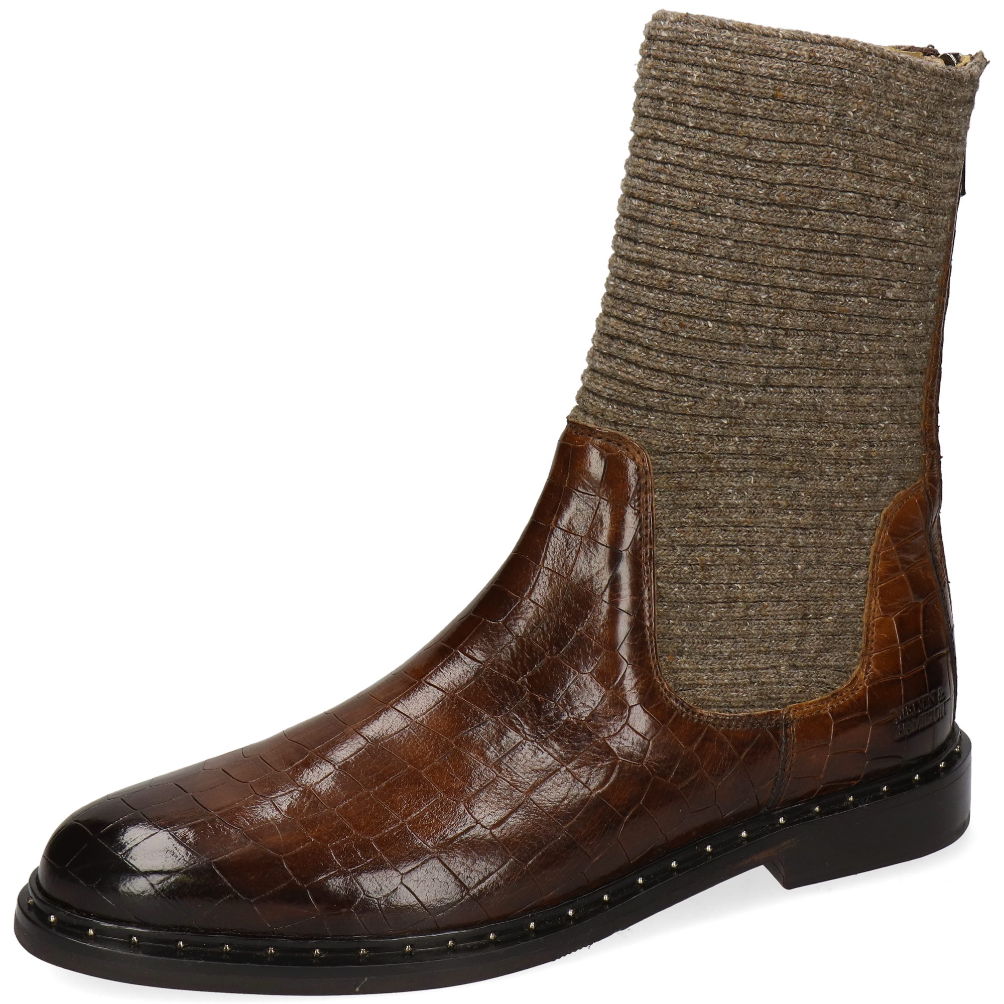 Melvin & Hamilton Susan 69 Leder-Stiefeletten für Damen Stiefelette Flache Absätze, Echtes Leder, Vegetabile Gerbung