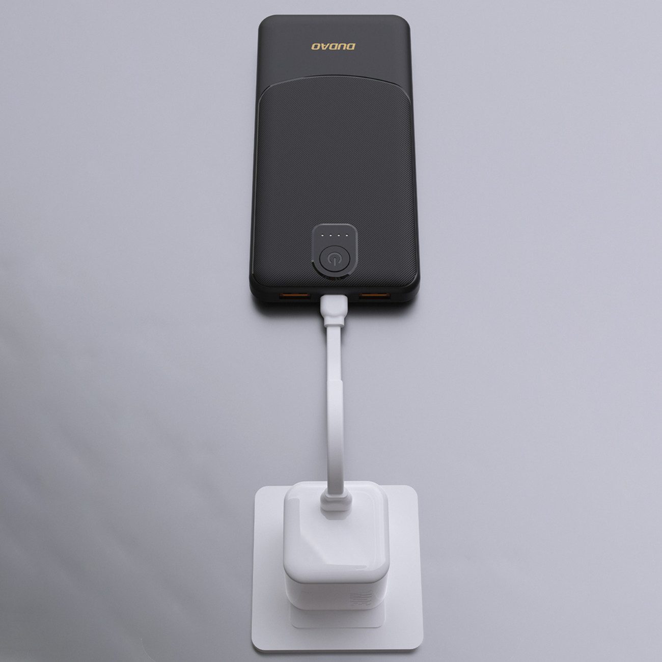 Dudao K10 Powerbank 10000 mAh (5 V), Kompakte 10000 mAh Powerbank mit 2 USB-A und LED-Anzeige