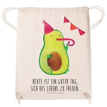 Mr. & Mrs. Panda Sporttasche Avocado Party - Transparent - Geschenk, Sportbeutel, Avocados, Stoffb (1-tlg), Pandacharme