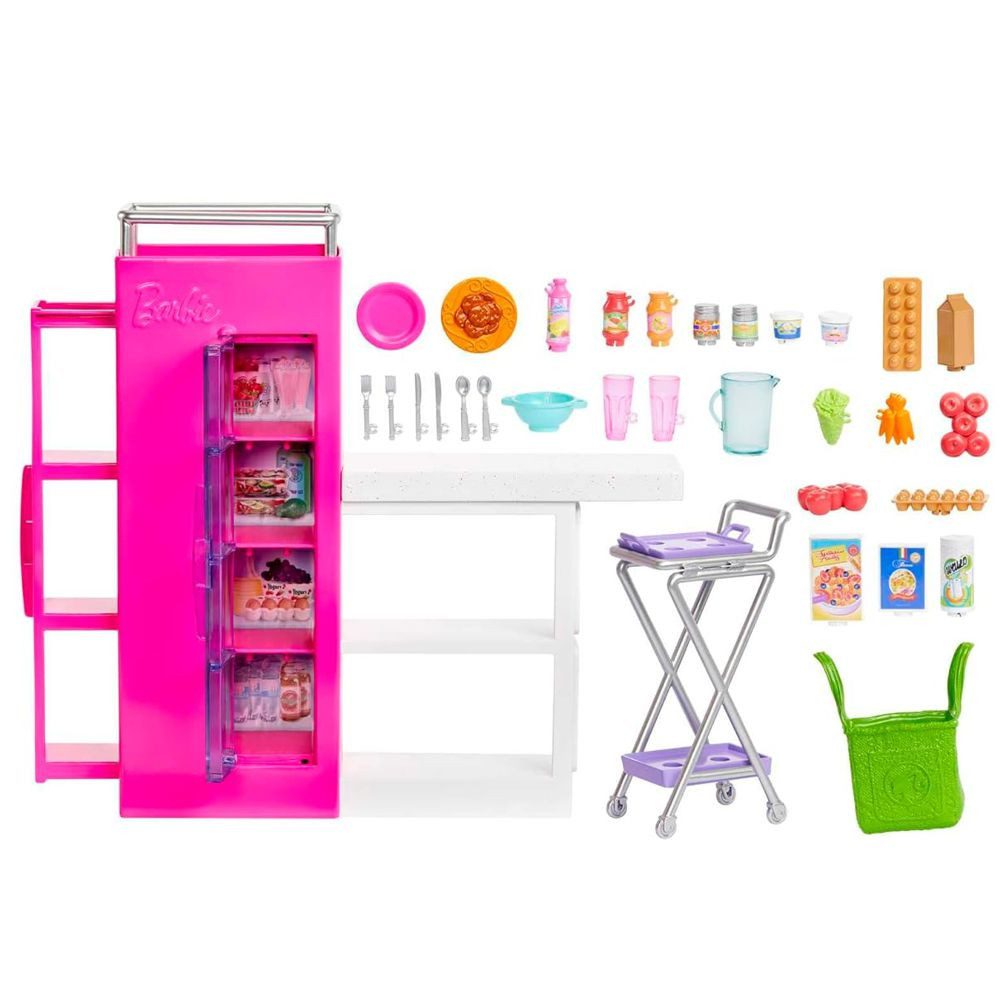 Barbie Anziehpuppe Vorratskammer Spielset Barbie Mattel günstig online kaufen