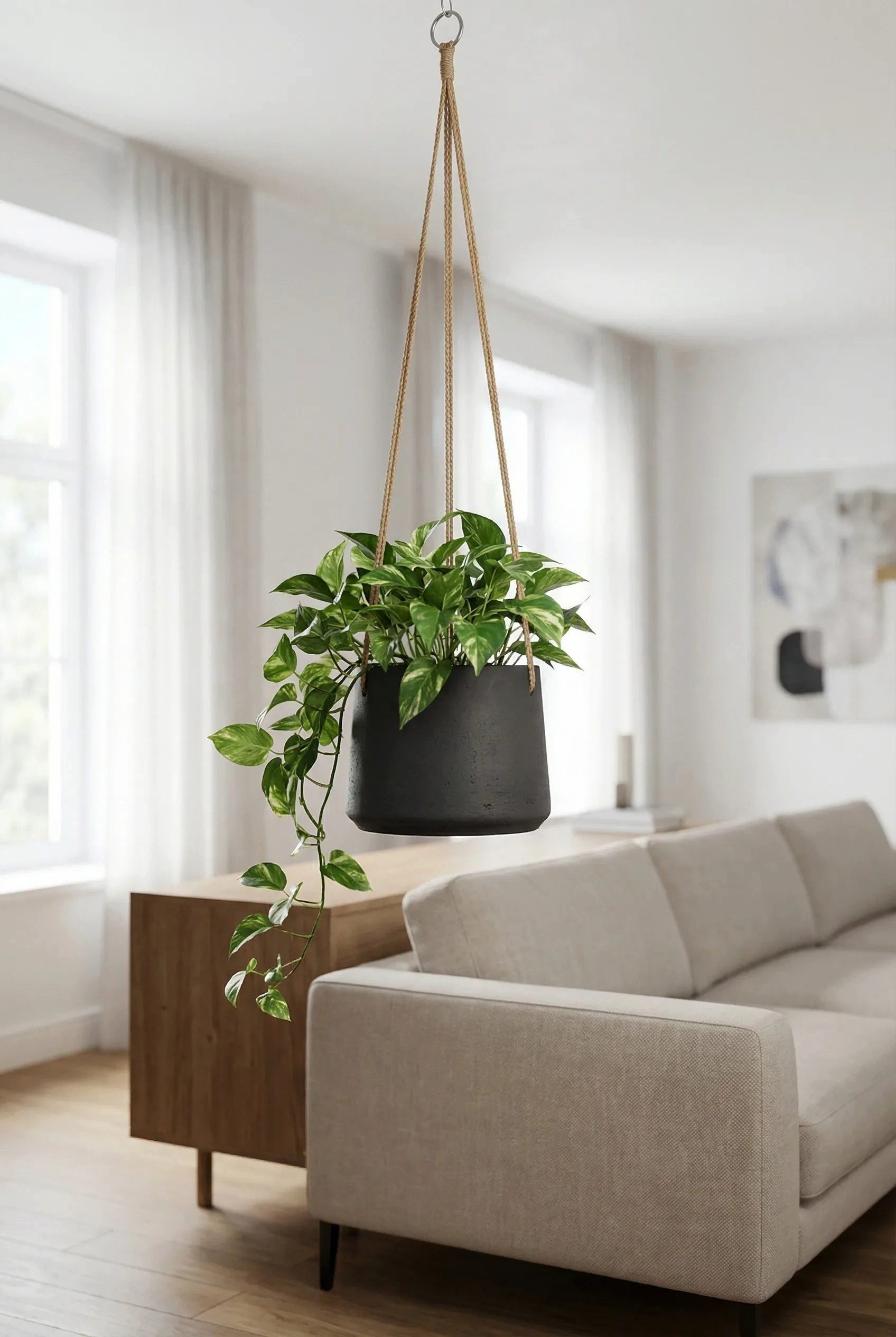 finestgreen Blumenampel Hanging Patt, Frostfest & UV-beständig – für Innen- und Außenbereich