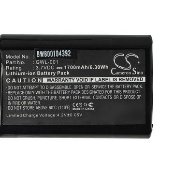 vhbw kompatibel mit Wacom Graphire 4, CTE-620BT Graphire, CTE630BT Graphire Tablet-Akku Li-Ion 1700 mAh (3,7 V)