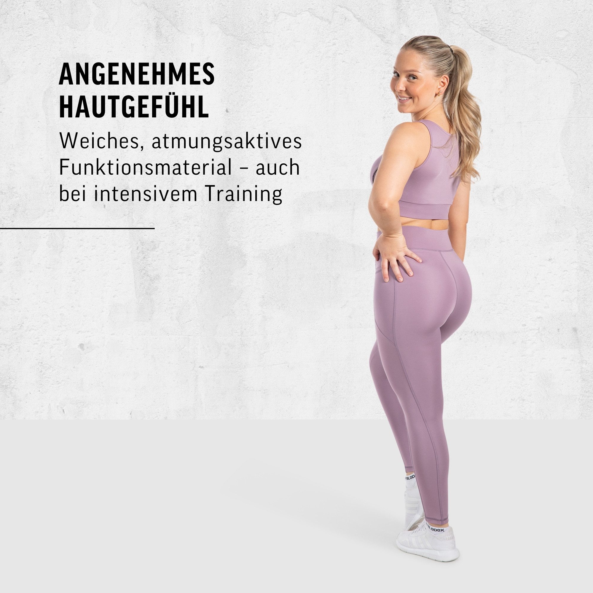 Smilodox Leggings SoftFeel Leticia, High Waist Yogahose mit seitlichen Taschen, Yoga atmungsaktiv, schnelltrocknend, 4-Wege-Stretch, Feuchtigkeitsabweisend