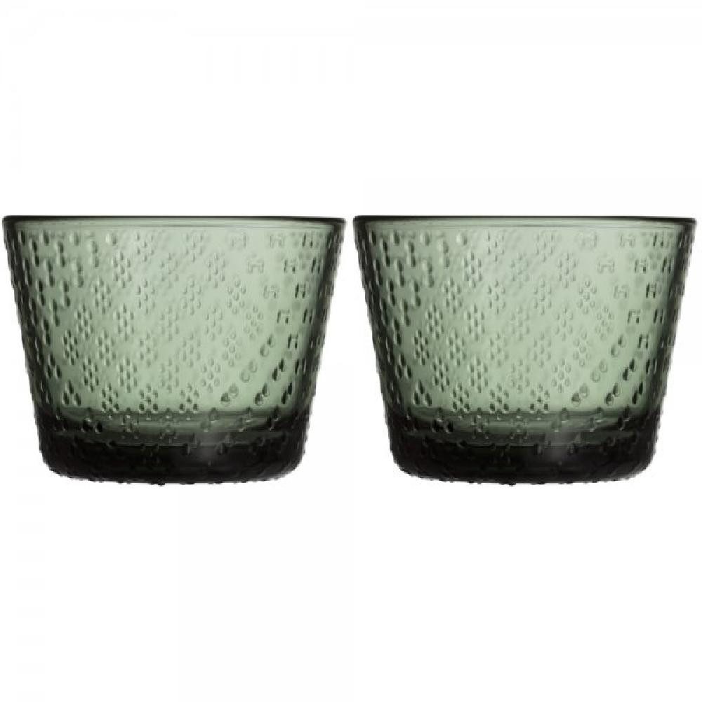 IITTALA Leerglas Trinkgläser Tundra Pine Green (Klein) (2-teilig)