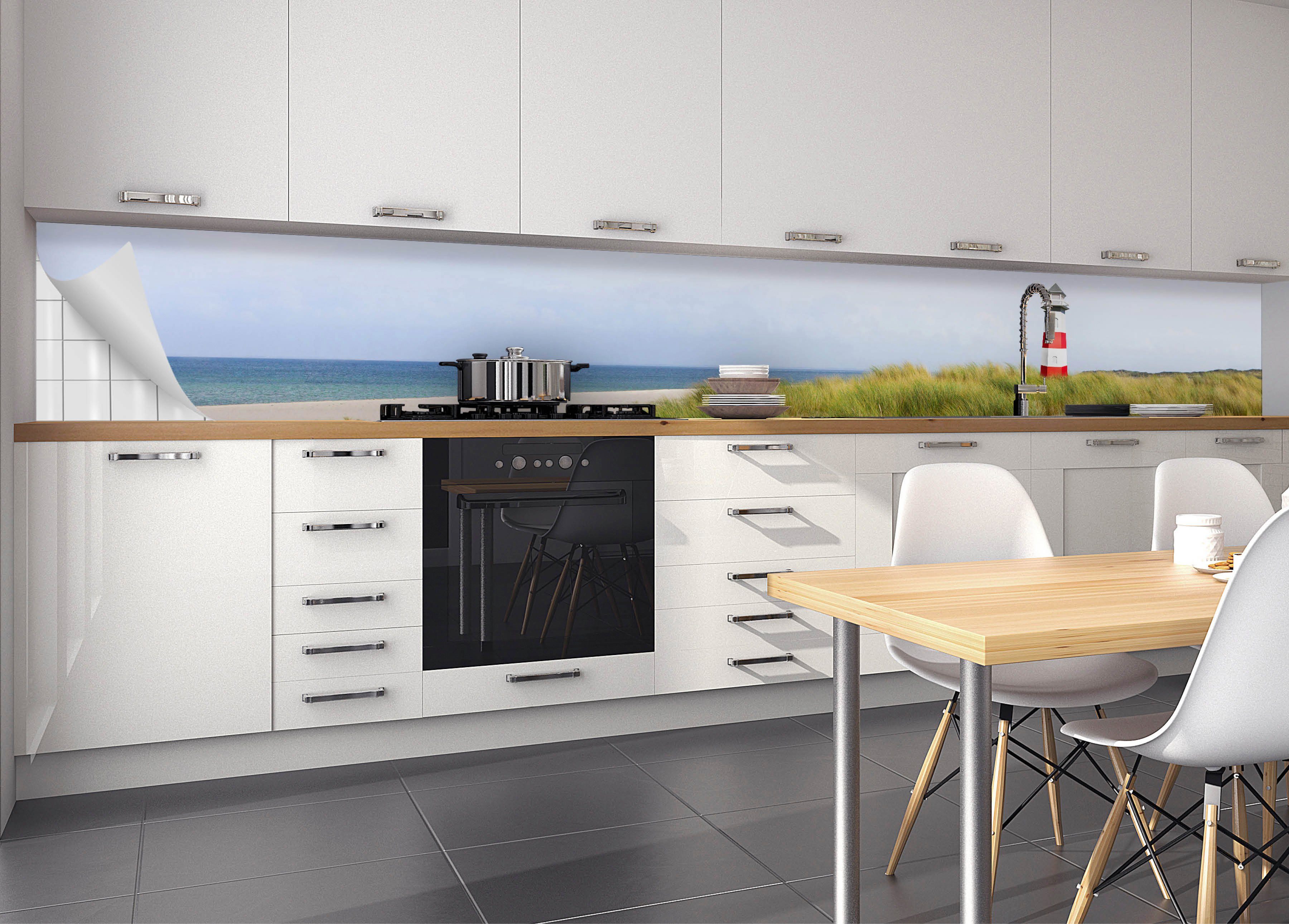 MySpotti Küchenrückwand »fixy Nordseestrand«, selbstklebende und flexible Küchenrückwand-Folie-HomeTrends