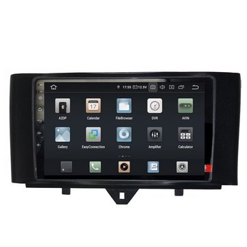 TAFFIO Für Smart 9" Touchscreen Android Autoradio GPS CarPlay AndroidAuto Einbau-Navigationsgerät