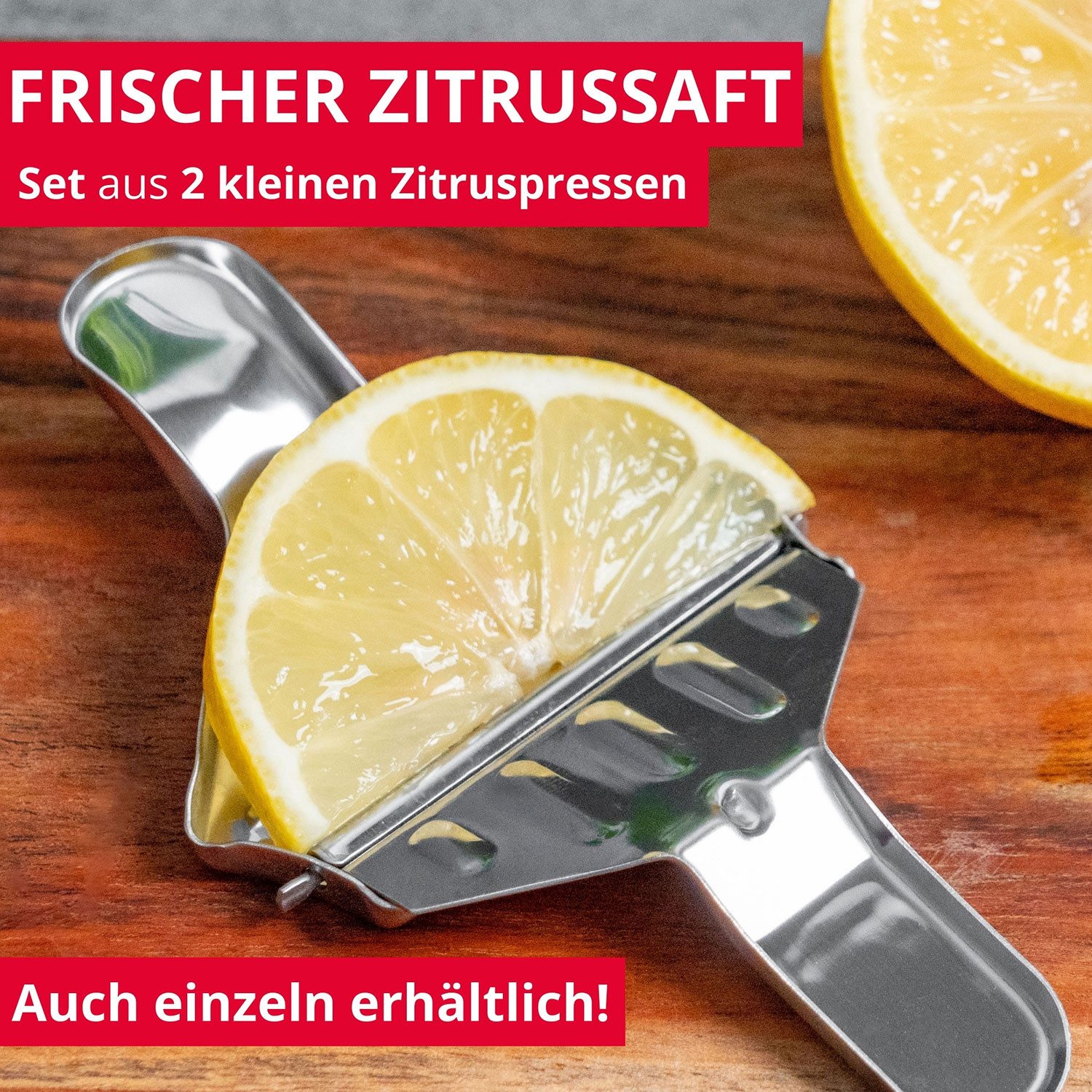 WESTMARK Zitruspresse 2 Stk. Zitronenschnitzelpressen