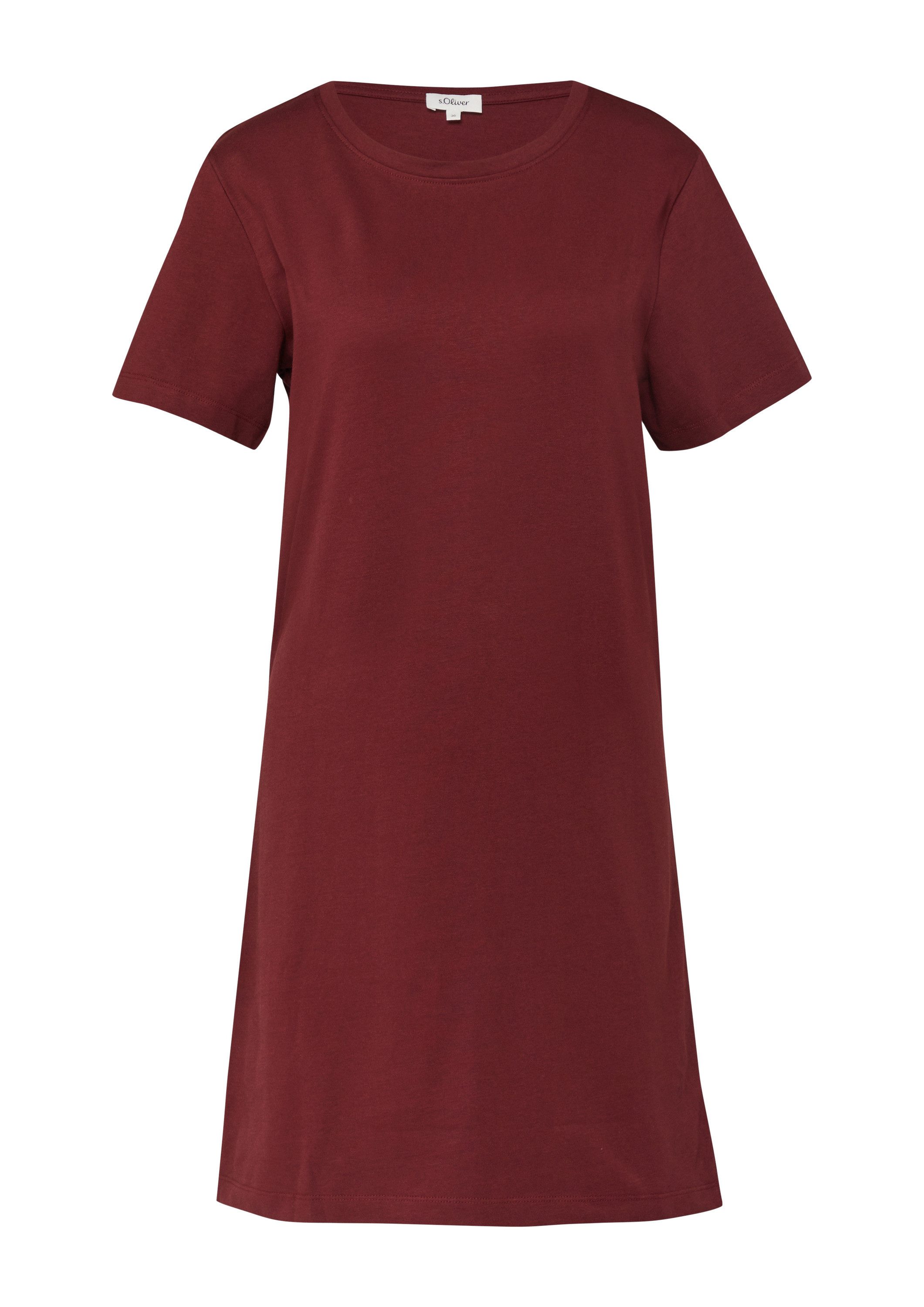 s.Oliver Midikleid Kleid Jersey-Kleid mit seitlichen Schlitzen