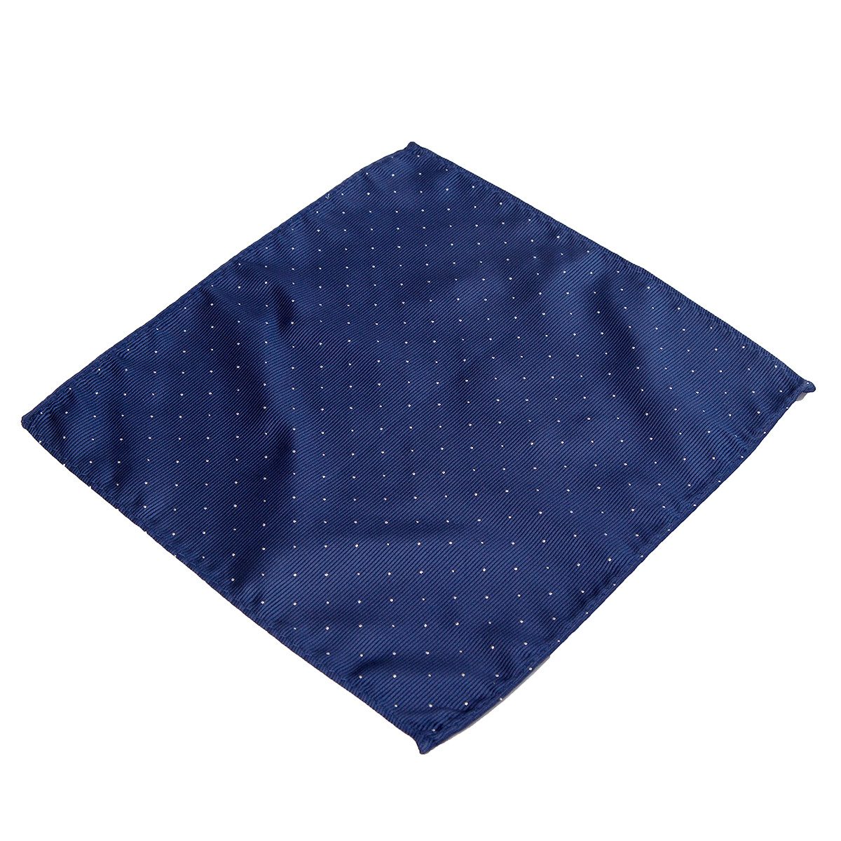 DonDon Einstecktuch DonDon Herren Hanky mit silbernen Punkten, (Packung, 1-St. Packung), zum Falten, Seidenlook