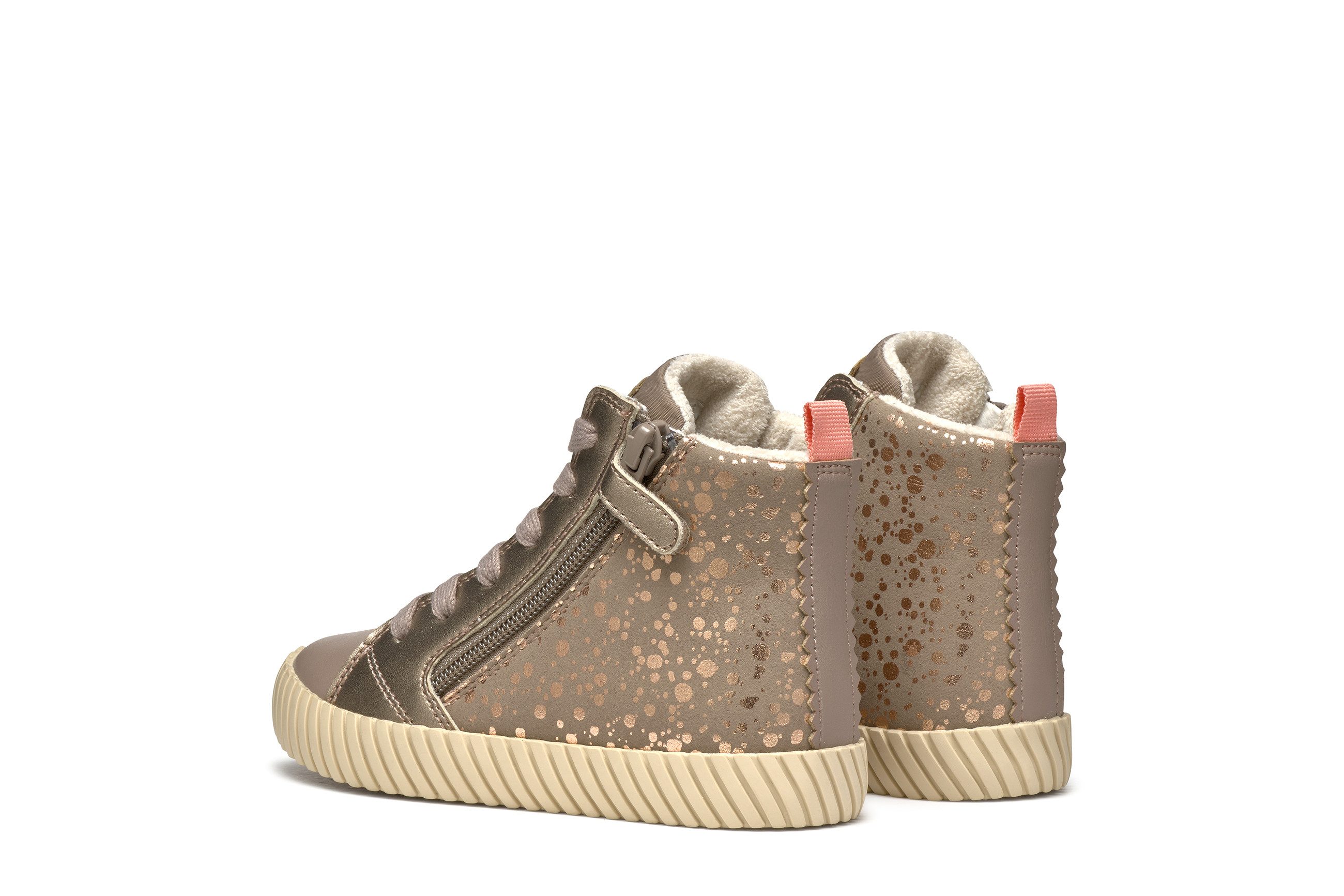 Geox J MIRROLESS GIRL Sneaker Schnürboots mit Warmfutter, Größenschablone zum Download