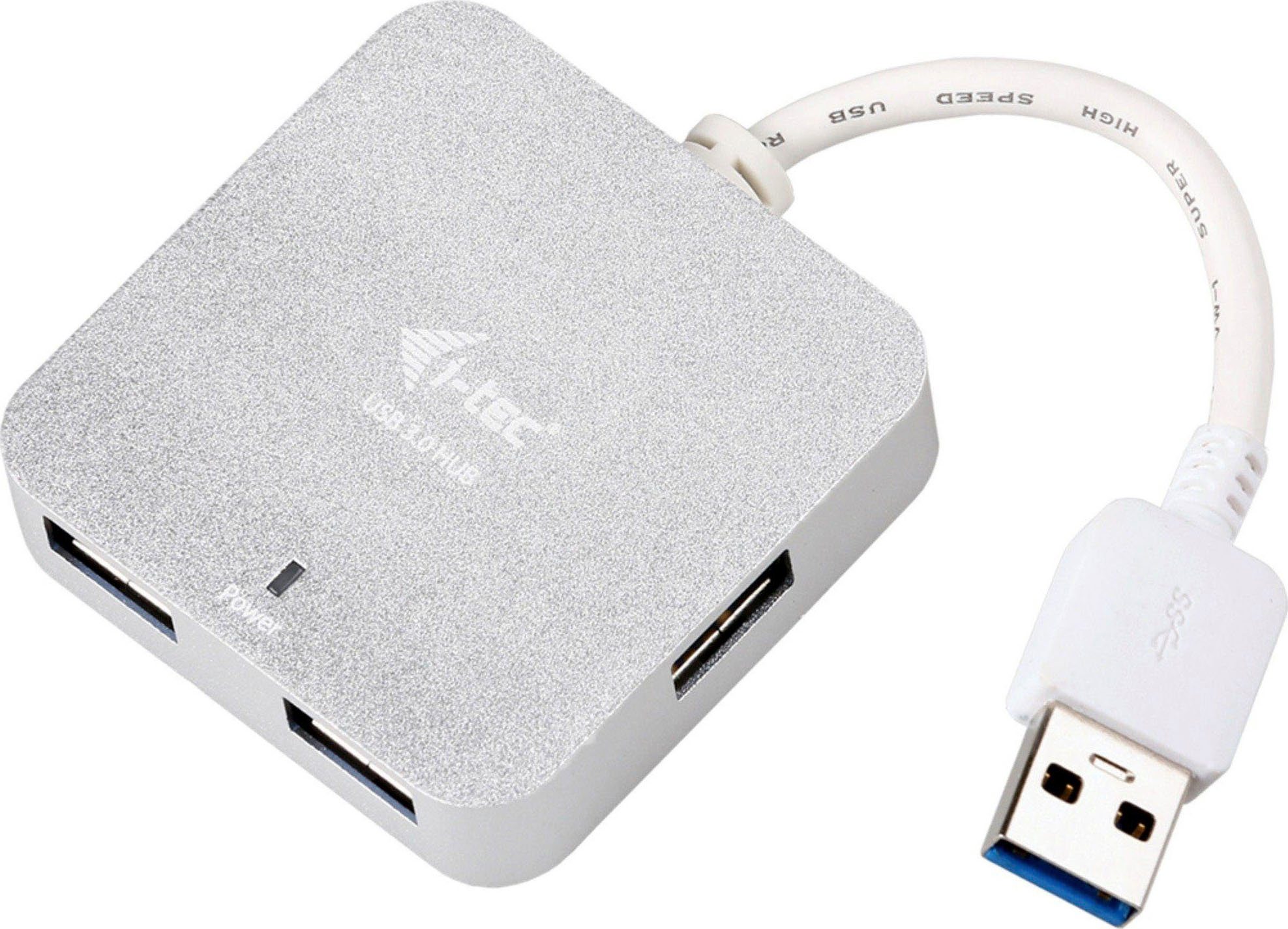 I-TEC USB-Verteiler USB 3.0 Metal Passive HUB 4 Port, Anschlüsse: 4x USB-A  3.2 (5 Gbit/s)