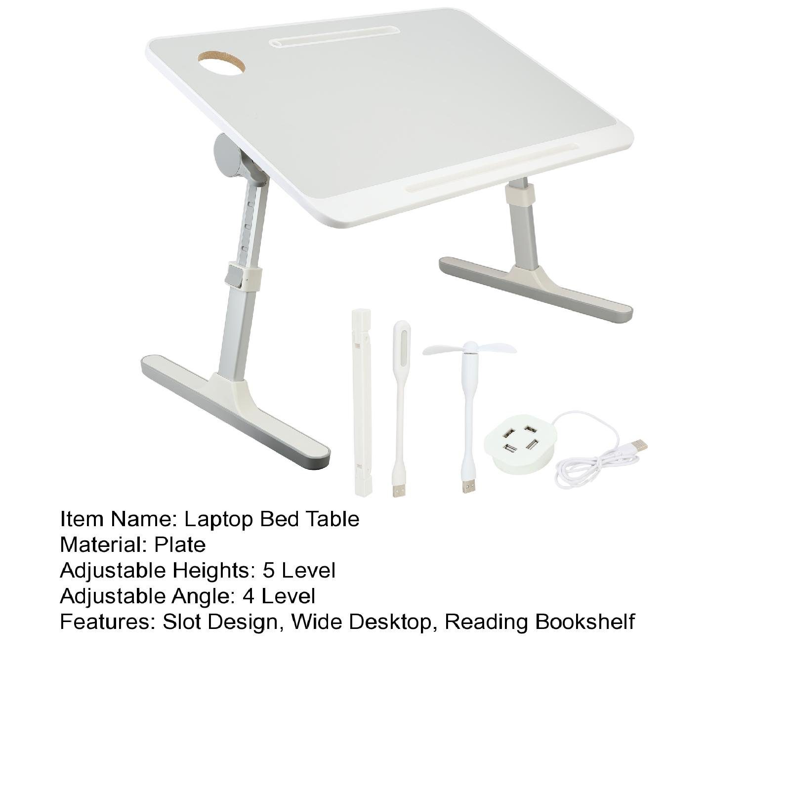 Rutaqian Schreibtisch Laptoptisch Betttisch, Essen Laptop Couch Holzplatte (Verstellbarer Tisch für mit Tragbarer Verstellbarer Beinen), Standtisch -Bettständer, Laptop Bett Lesen Betttisch faltbaren Sofa Tisch