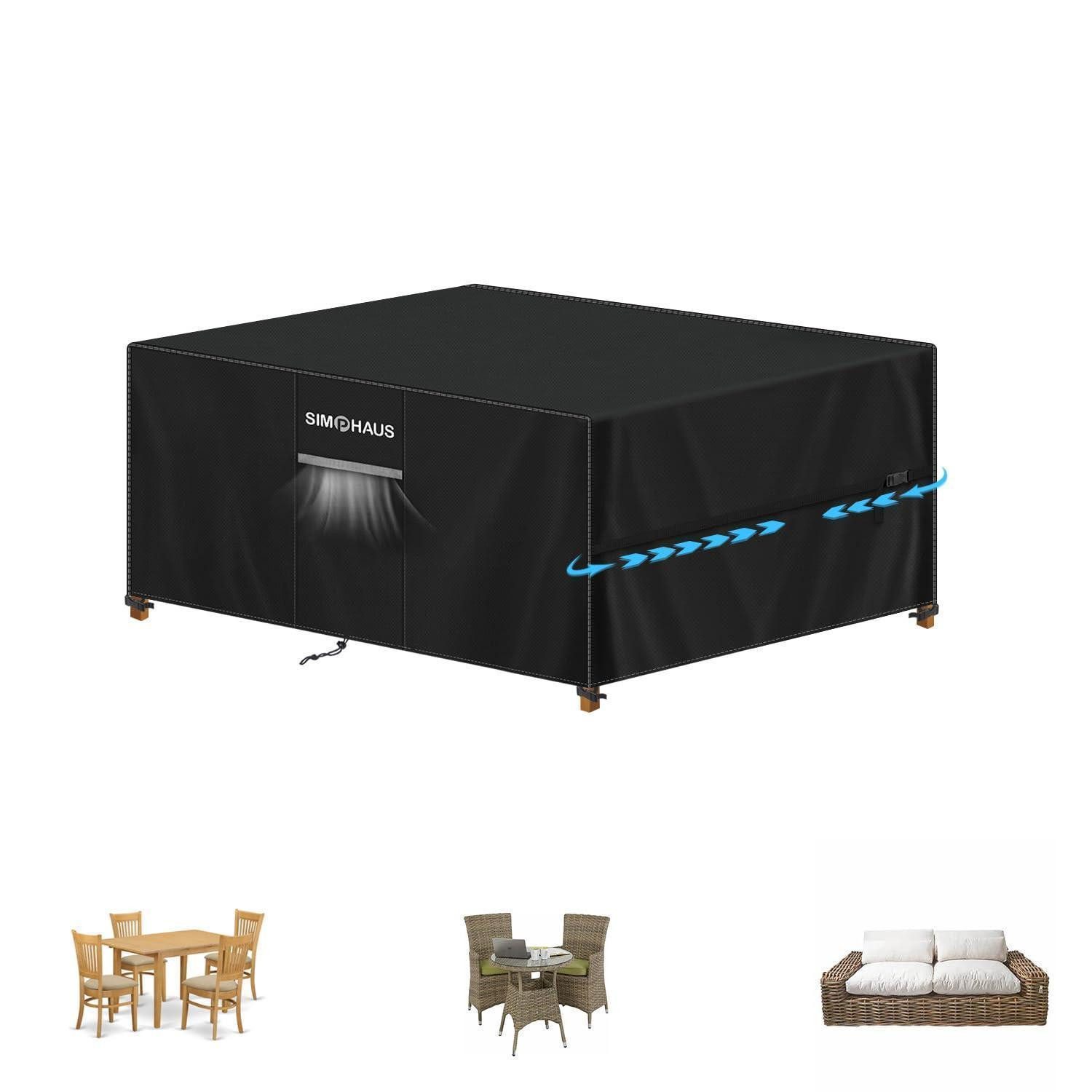 LuxusKollektion Gartenmöbel-Schutzhülle Abdeckplane Gartenmöbel 120x80x75cm (1-St)