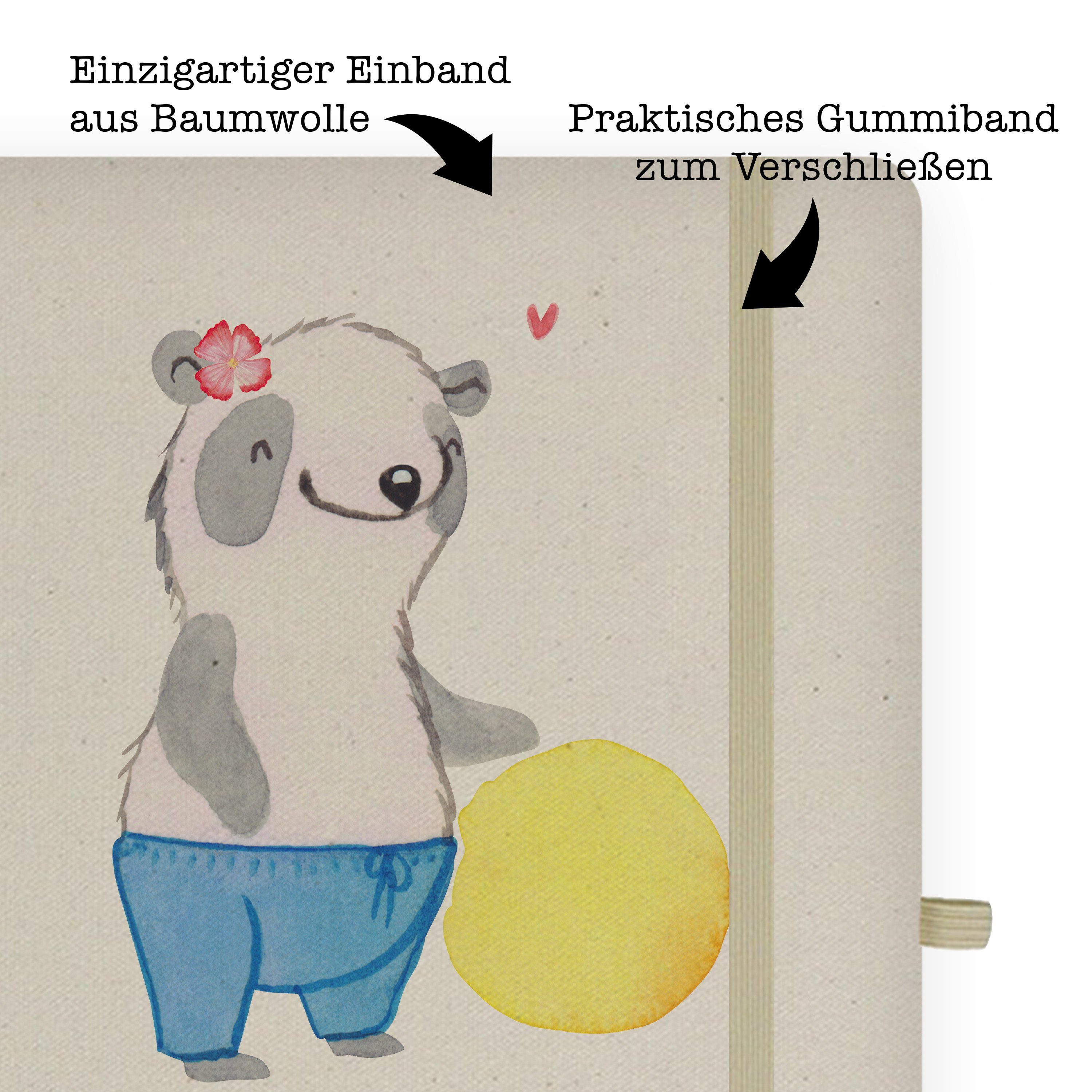 Mr. & Physiotherapeutin Mrs. Geschenk, Mrs. Transparent Panda - & Danke, - mit Notizbuch Herz Panda Notizen, Mr