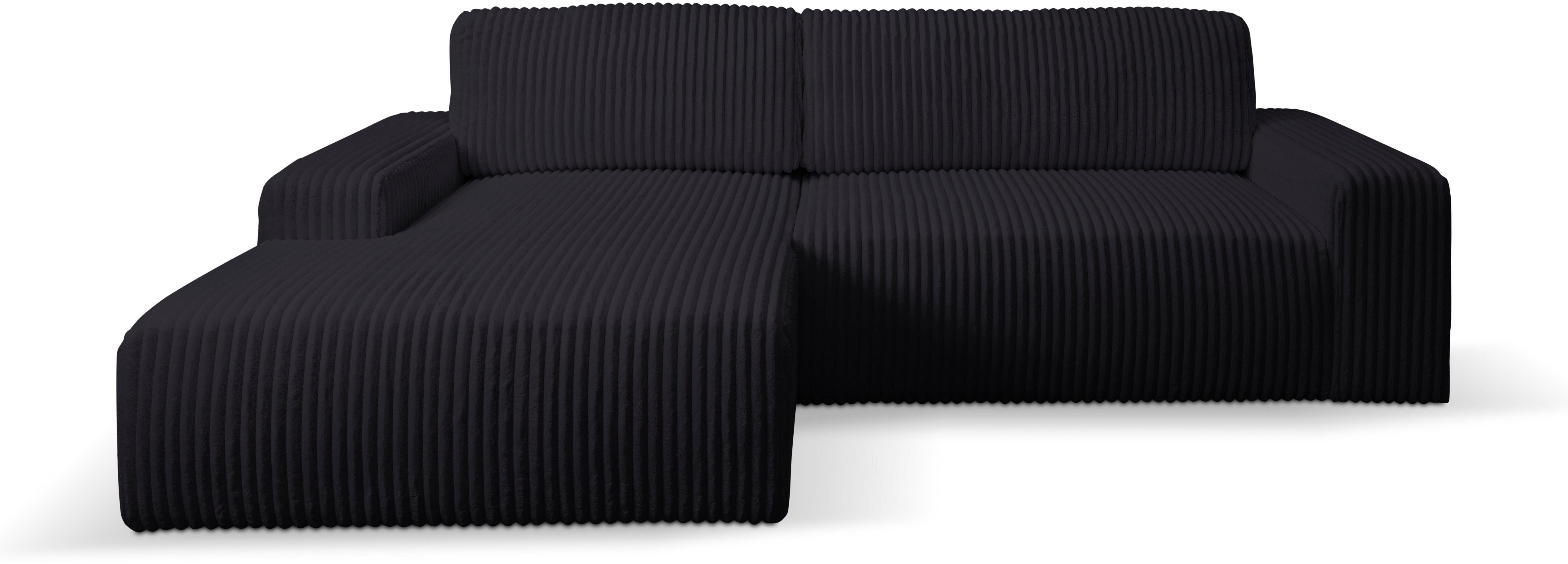 WERK2 Ecksofa "Rotterdam-L, kuschelweicher Cord oder Breitcord, L-Form, Bre günstig online kaufen