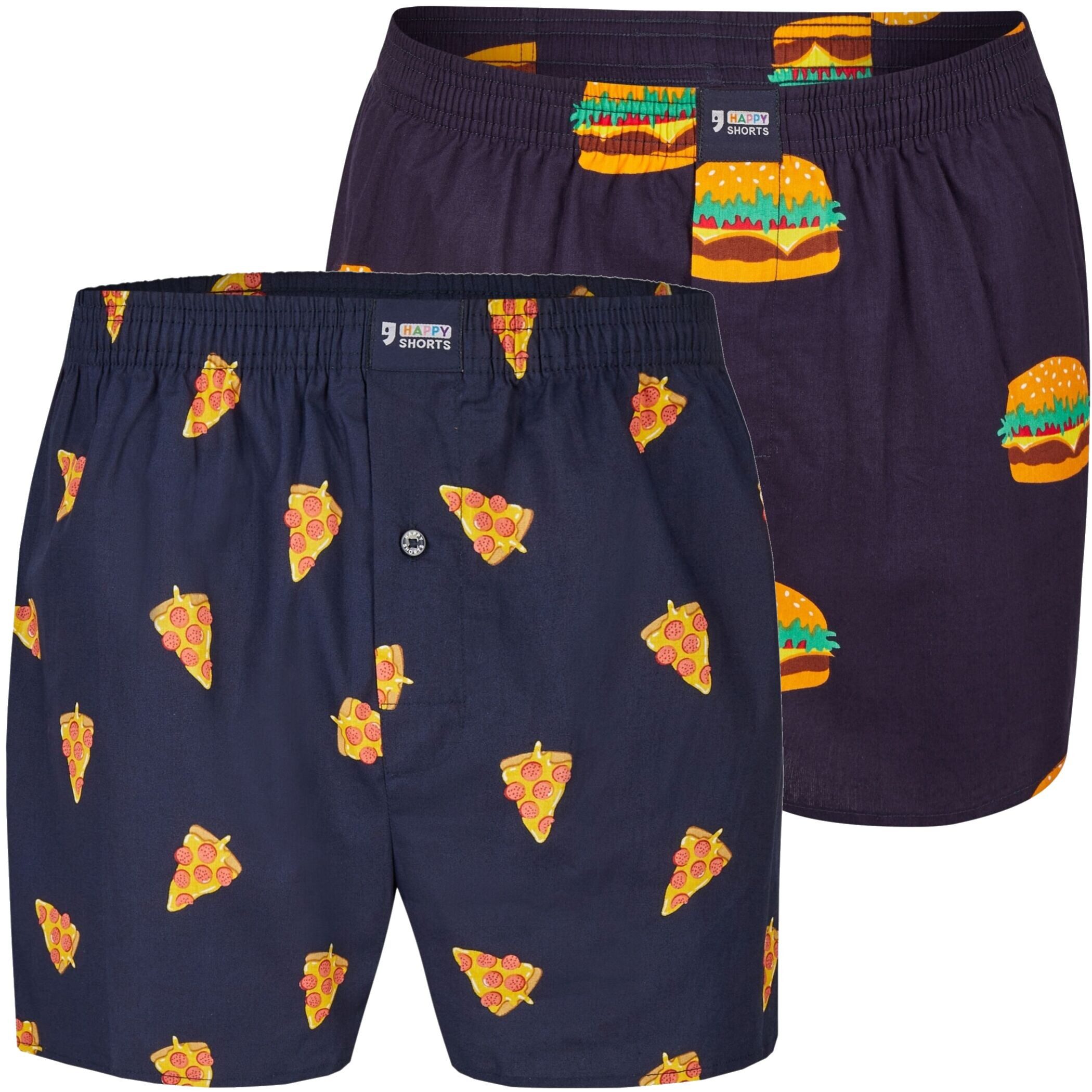 HAPPY SHORTS Boxershorts 2er Pack Happy Shorts X Herren Boxershorts, mit Suspense viele Designs (1-St)