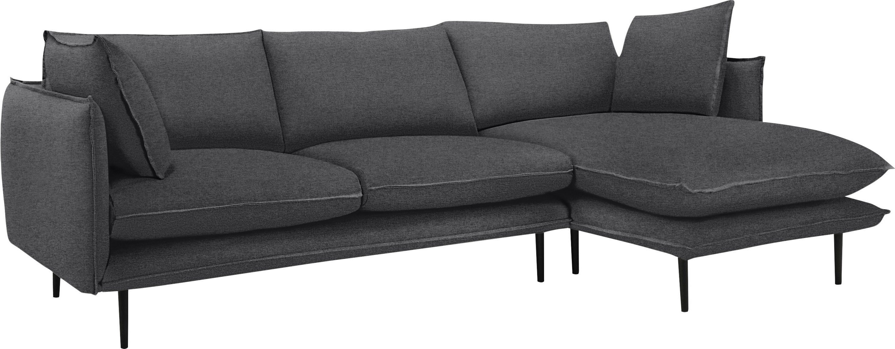 Home affaire Ecksofa Somba L-Form, mit dickem Keder, Ottomane wahlweise links oder rechts