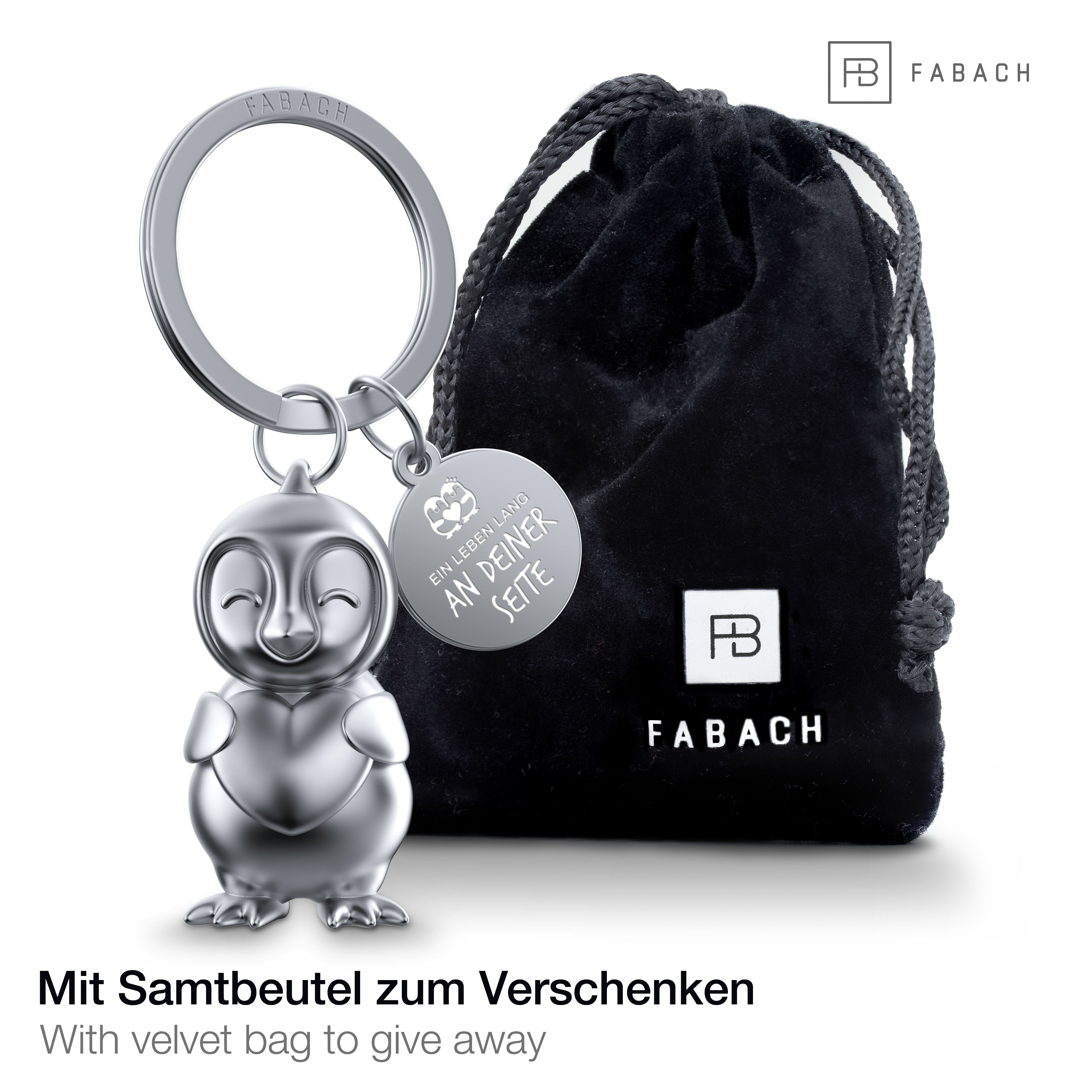 FABACH Schlüsselanhänger Pinguin Glücksbringer Frosty mit Herz - Geschenk F günstig online kaufen