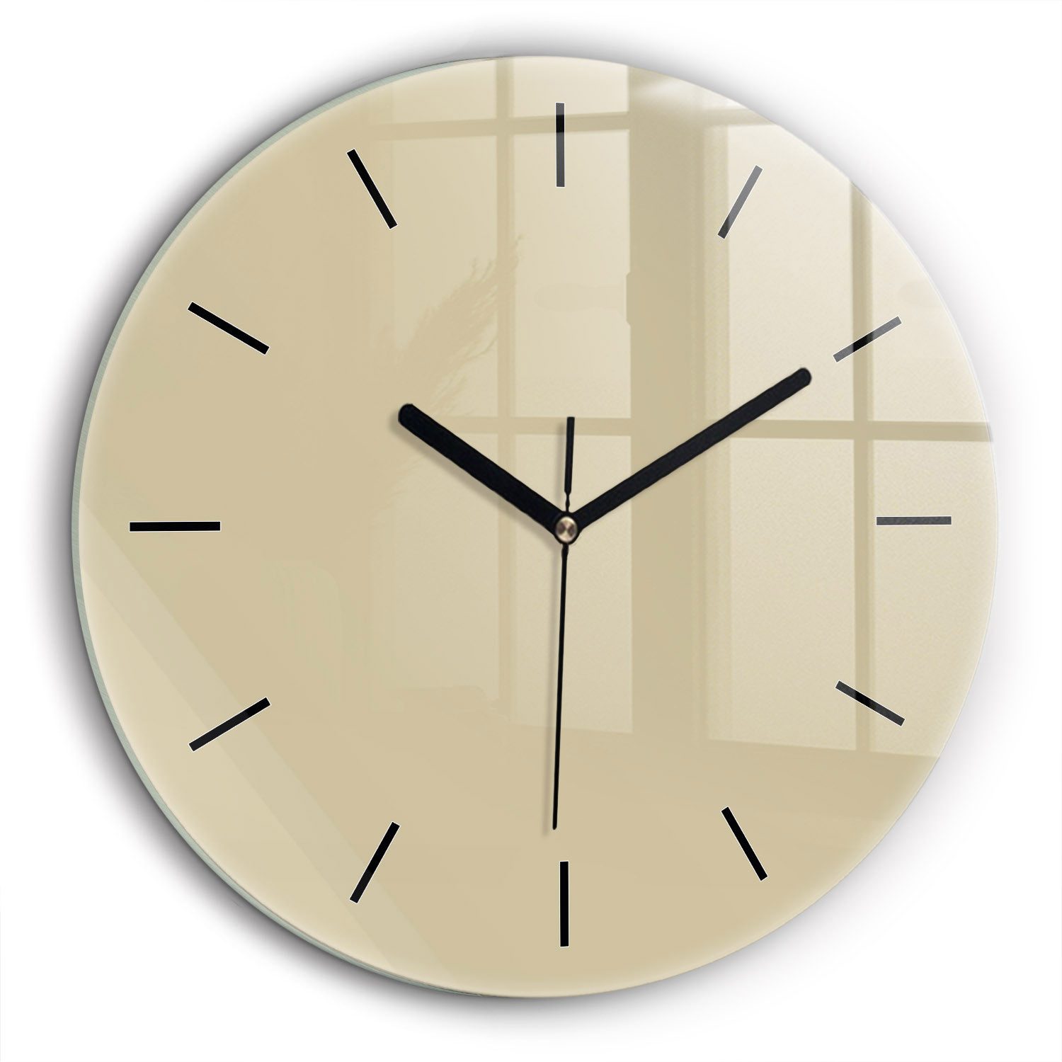 Tulup Wanduhr Wanduhr Glasrunde Uhr Moderne günstig online kaufen
