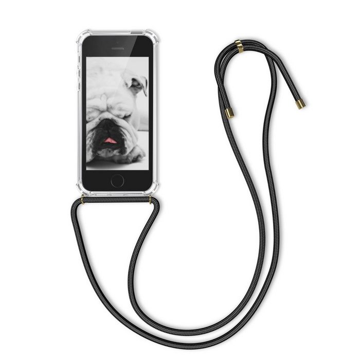 kwmobile Handyhülle Necklace Case für Apple iPhone SE (1.Gen 2016) / 5 / 5S Hülle Silikon mit Handykette - Band Handyhülle