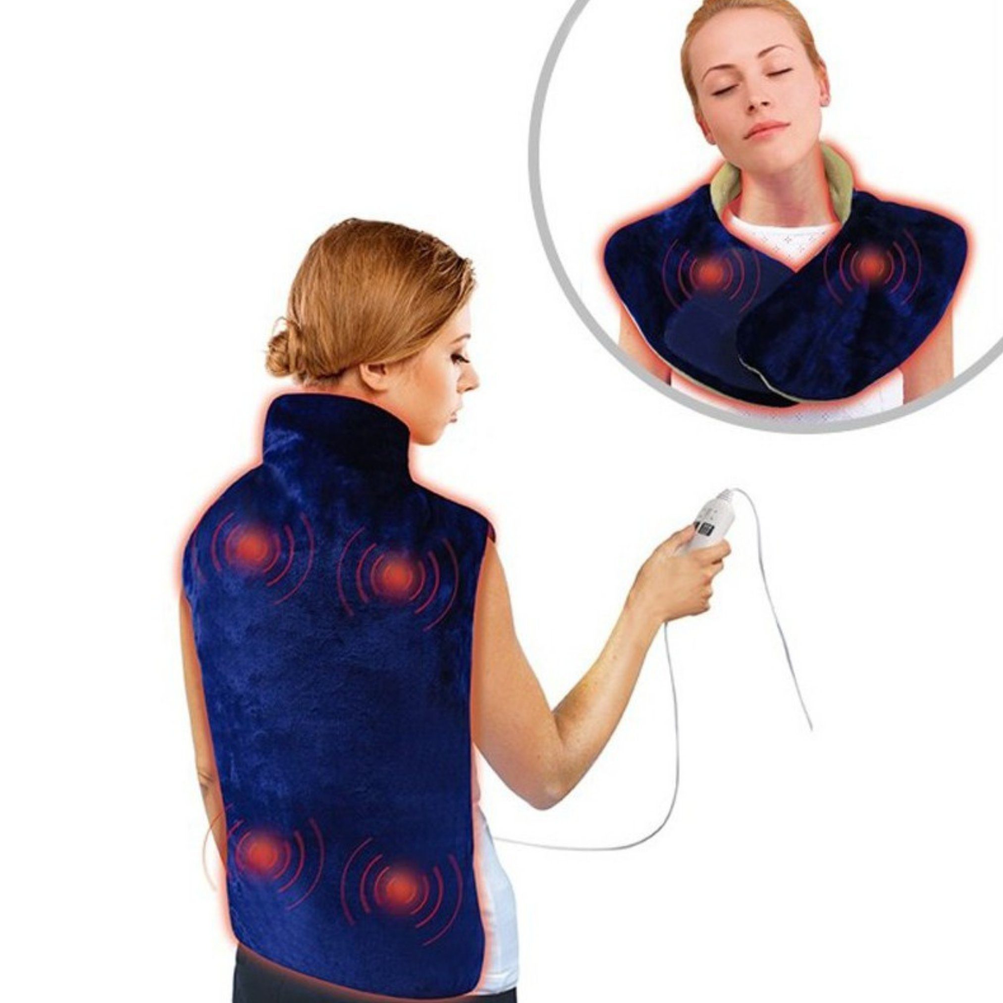Best Direct® Грілки Backnetix® Wrap, In 2 Варіантиn, S-M: 38-48 / L-XL: 50-56, Nacken - und Rückenkissen, mit Massagefunktion, inkl. Reisetasche