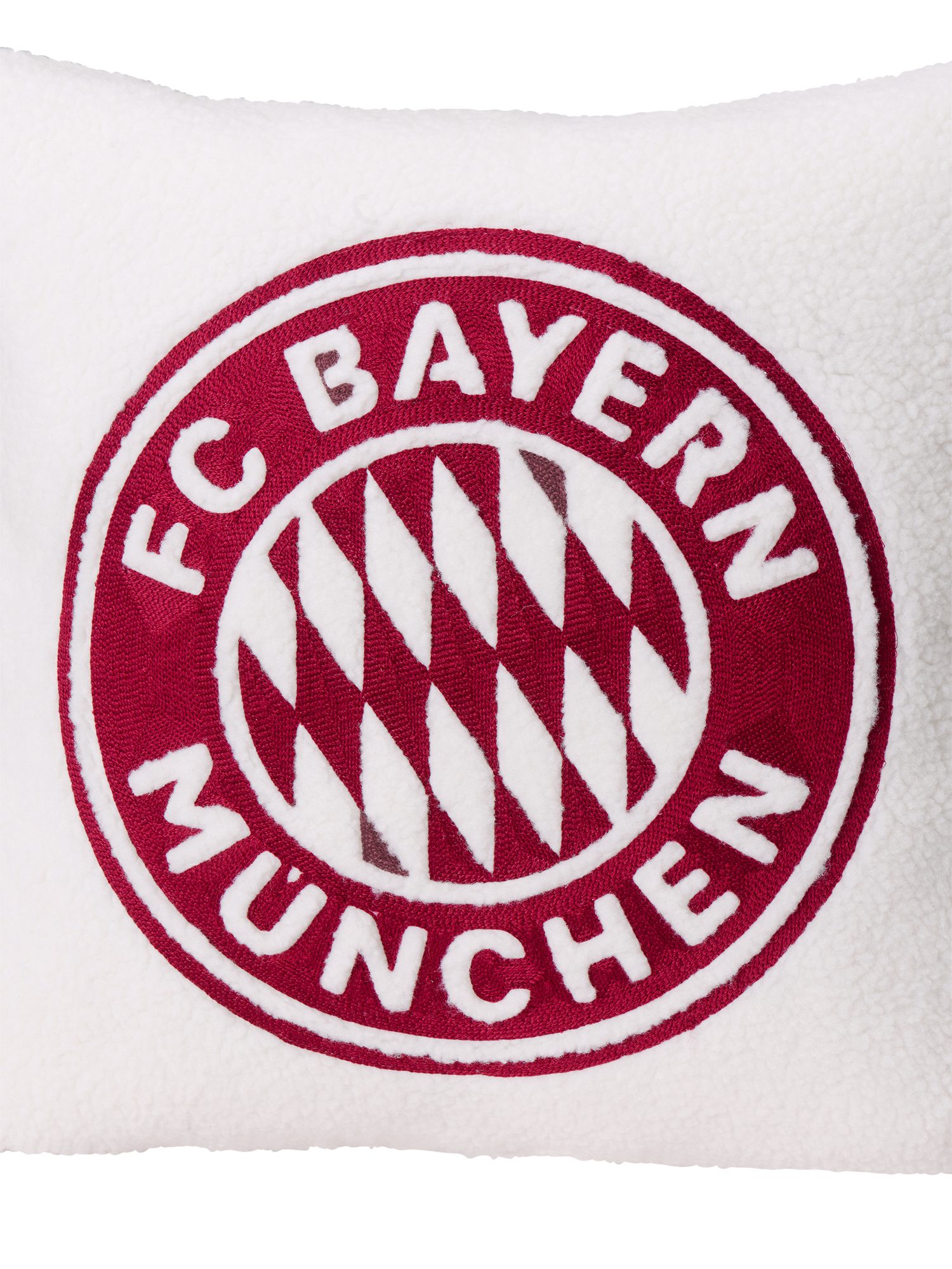 FC Bayern München Kopfkissen FC Bayern München Dekokissen mit Füllung und Bezug (Weiß)