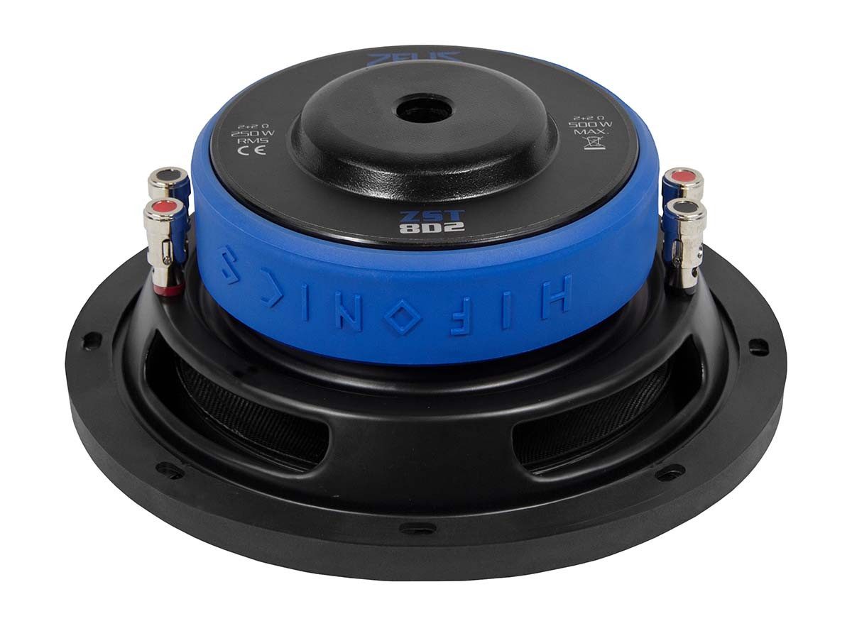 Hifonics ZST10D2 25 cm 250mm FLACH Flat Shallow Auto-Subwoofer (300 W, max.: W 25 cm)