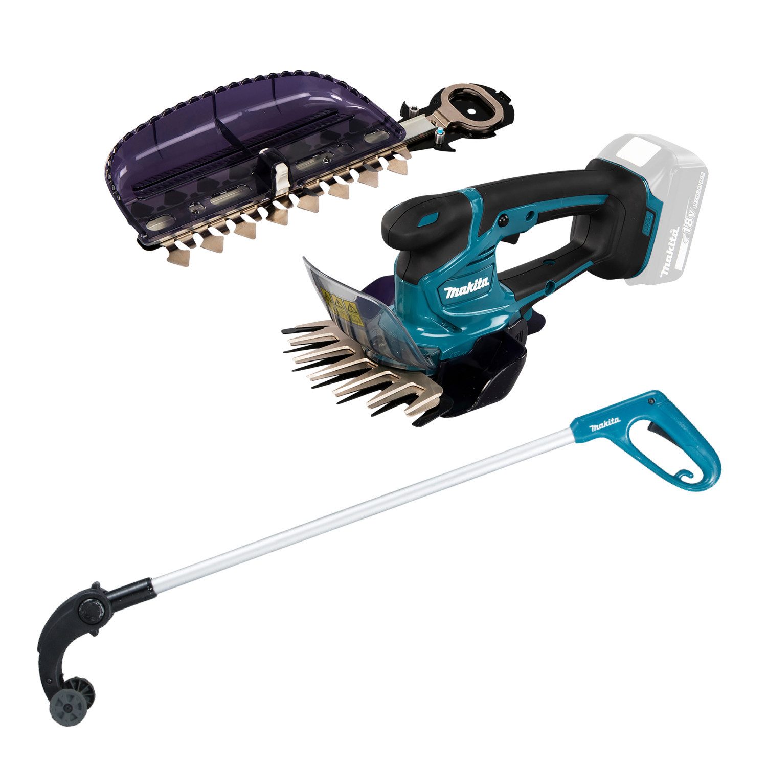 Makita Akku-Grasschere Makita Akku-Grasschere DUM604ZX 18V LXT + Griffverlängerung, (3 St)