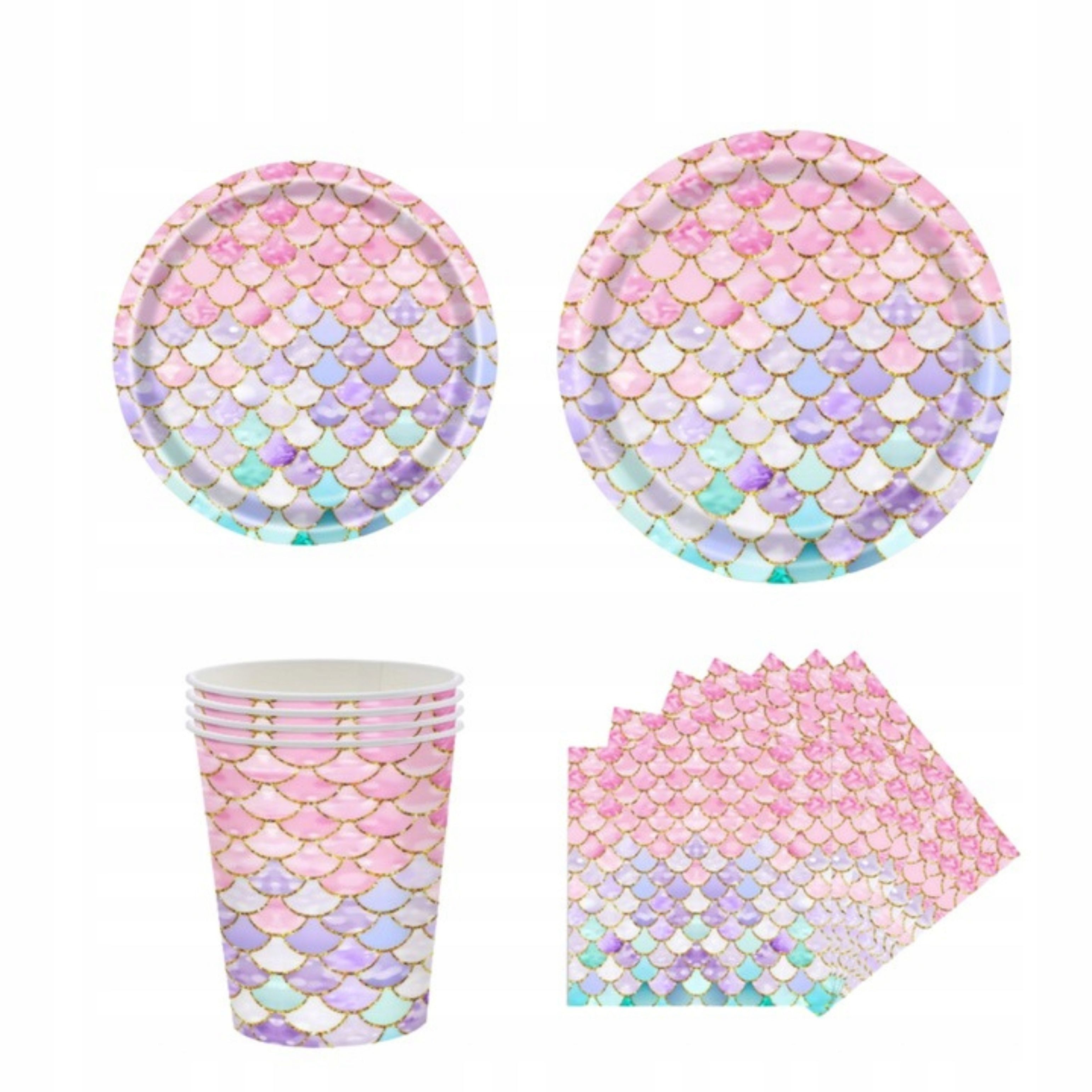 PartyPal Pappteller Einweg-Partyzubehör Meerjungfrau – bunt, praktisch & umweltfreundlich!