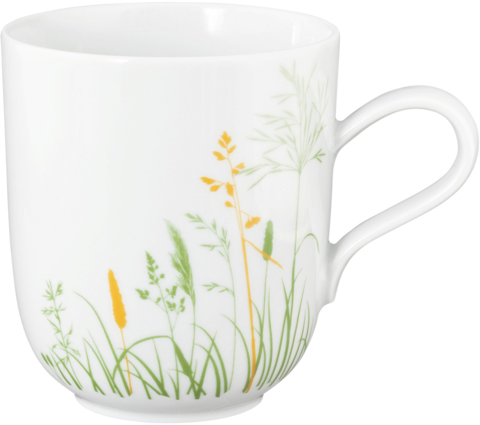 Seltmann Weiden Becher Liberty - Meadow Grasses green, 1-tlg., Porzellan, Becher mit Henkel 0,40 l