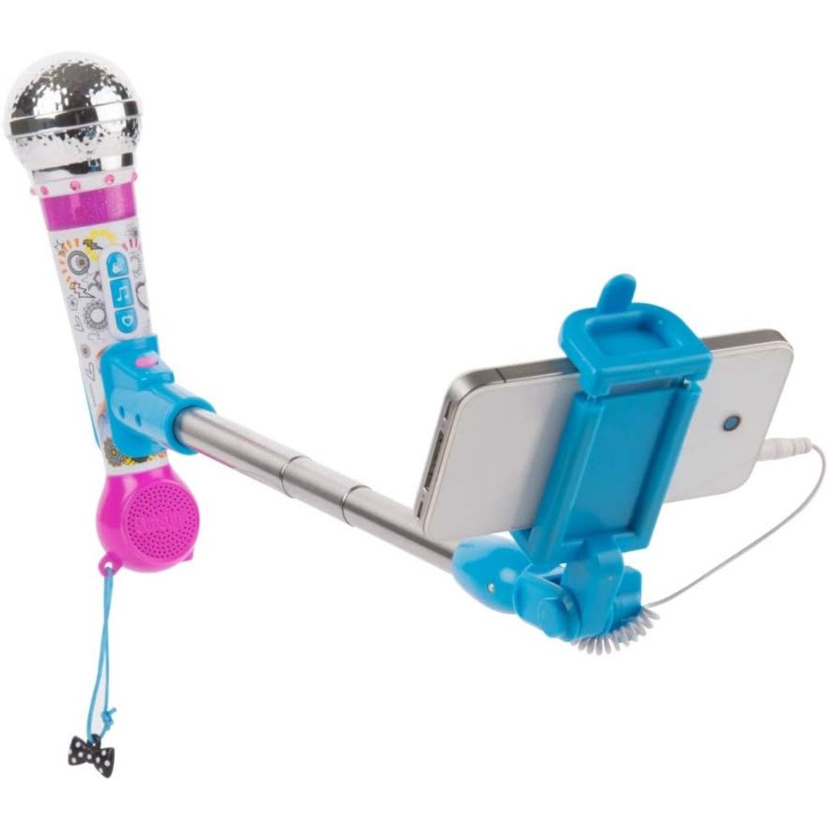 Smoby Mikrofon Maggie & Bianca Mikrofon mit Lichteffekten & Musikfunktion