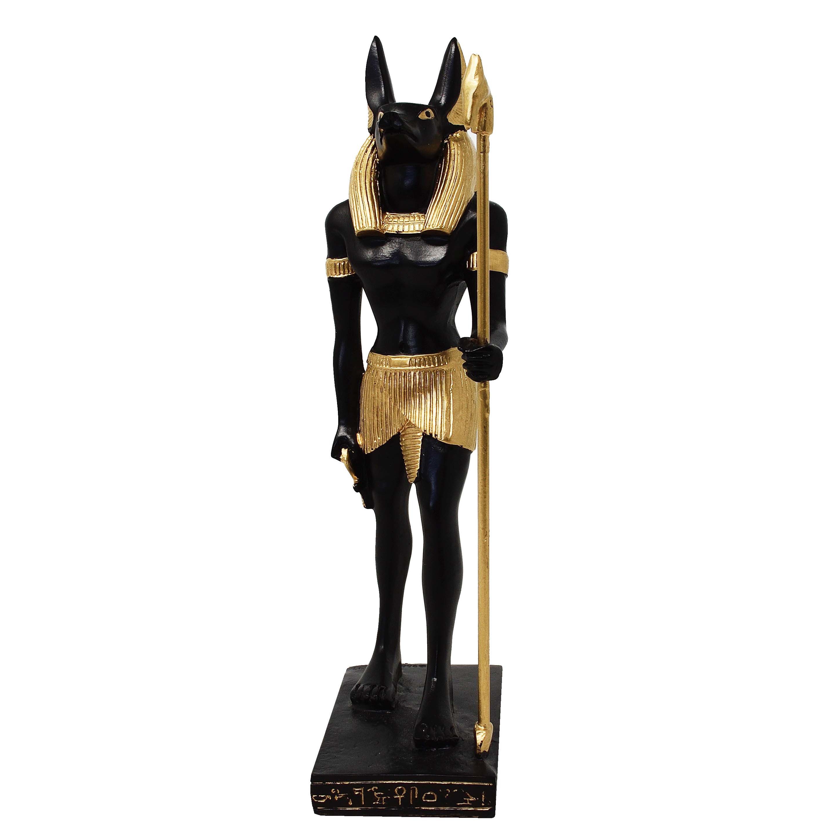 MystiCalls Dekofigur Ägyptischer Gott Anubis stehend - Ägypten Mythologie (1 St), Sammelfigur, Sammlerfigur, Designerfigur, Dekofigur, Dekorationsobjekt