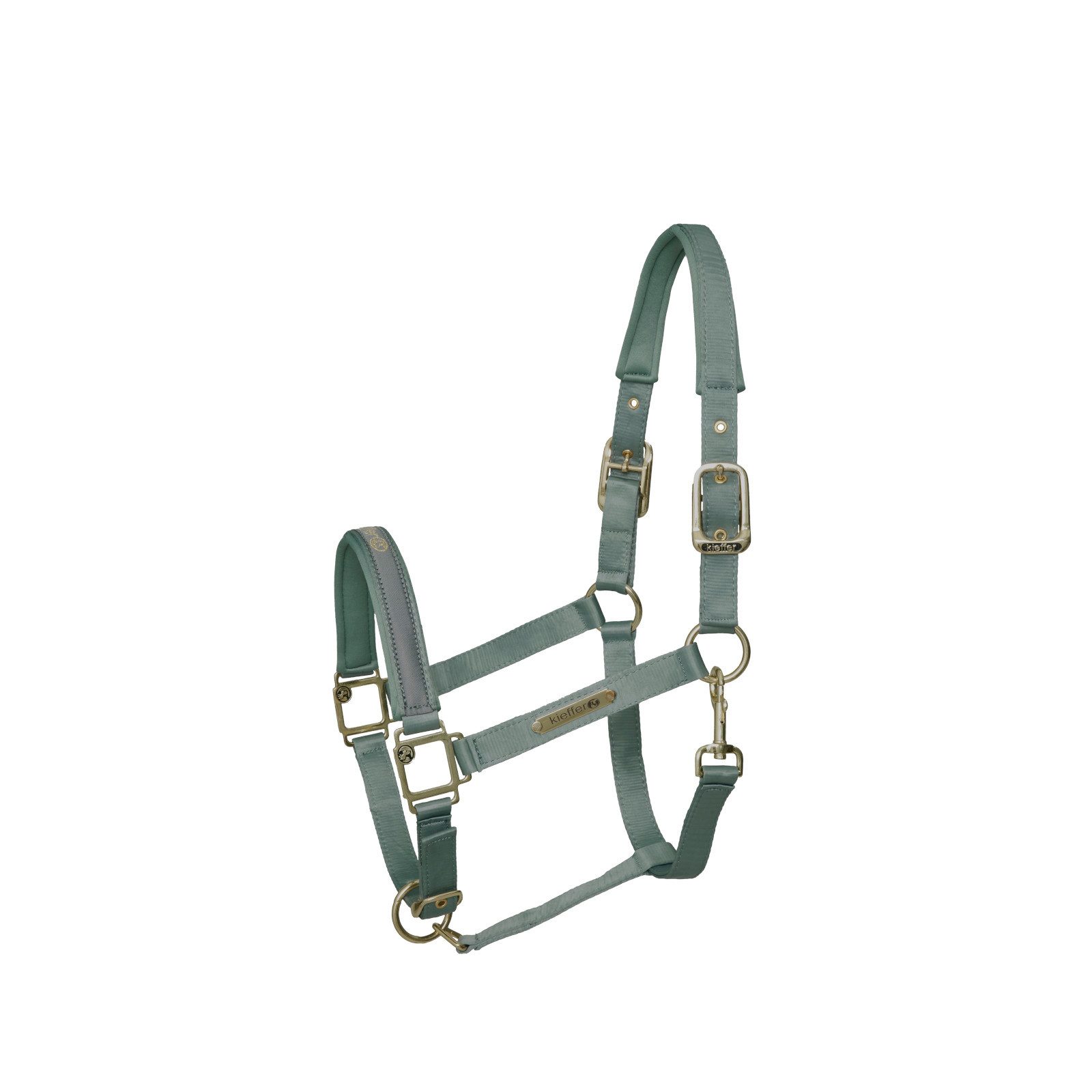 Kieffer Кобура Nylonhalfter unterlegt, Stallhalfter Satin Shine, Mint, Pony, Nylon