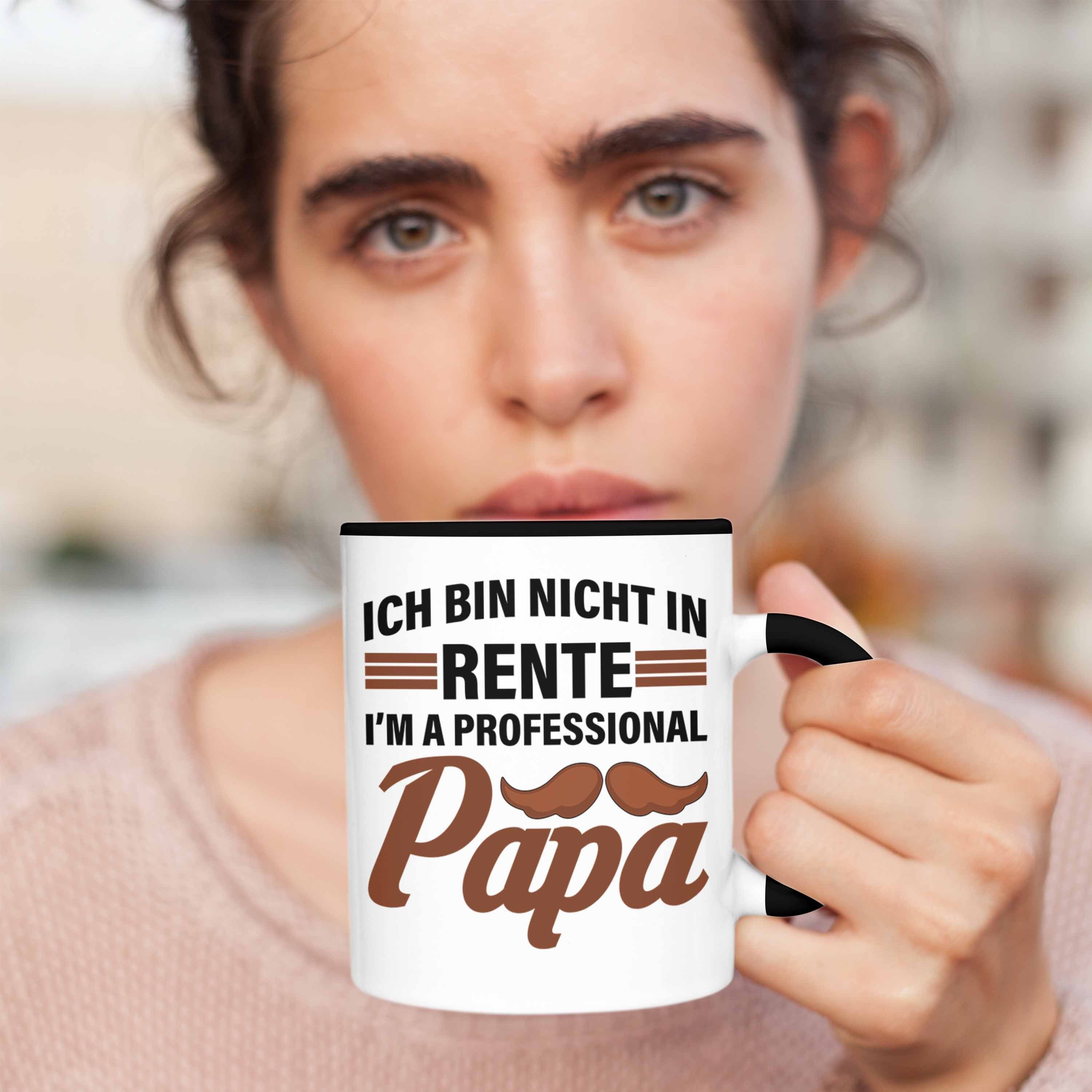 Renter Papa Abschiedsgeschenk Trendation Rente Tasse Mann Sprüche Schwarz Ruhestand Geschenk Lustig Renteneintritt Spruch Tasse - Trendation mit