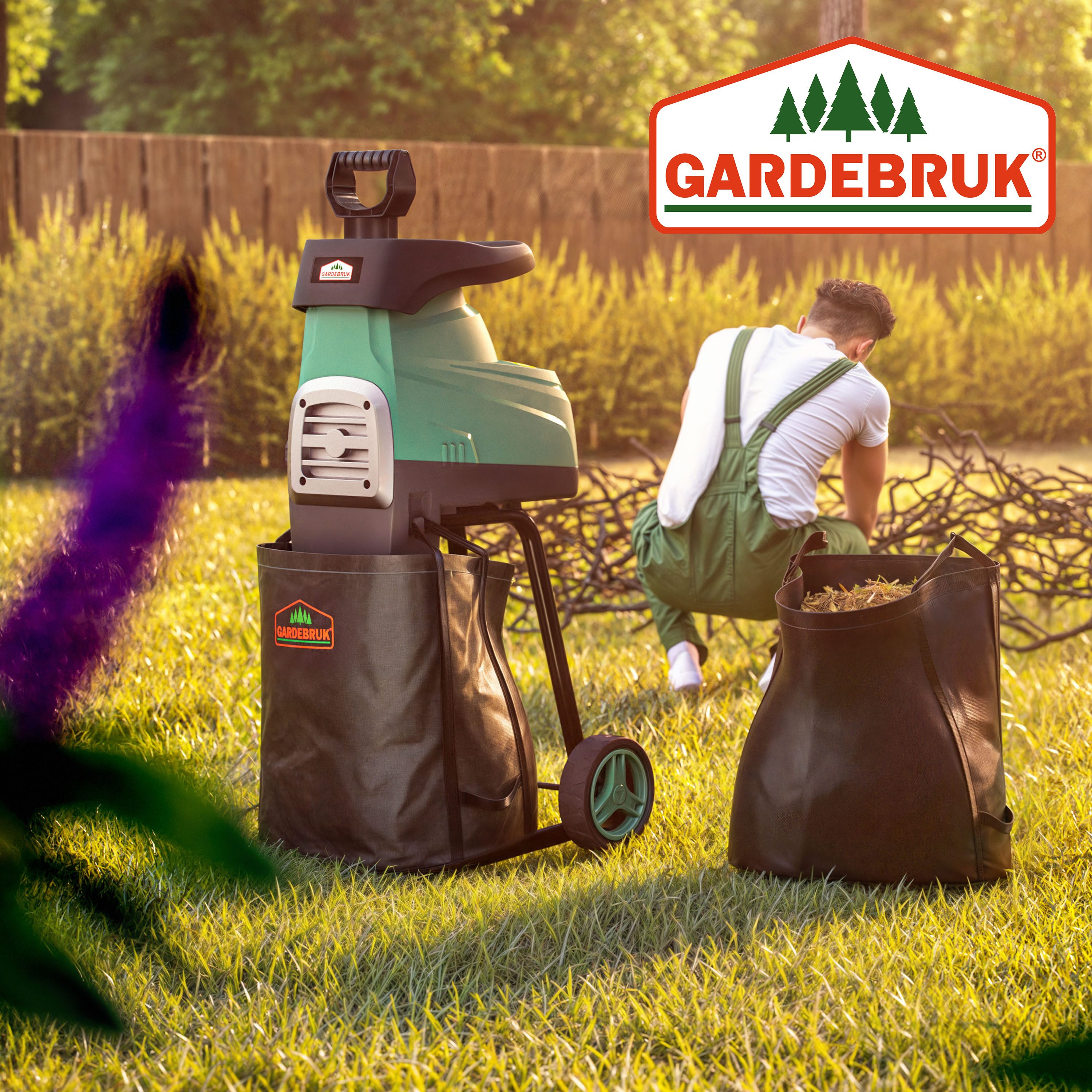 Gardebruk Häcksler, Elektrischer Leisehäcksler 3100 W günstig online kaufen